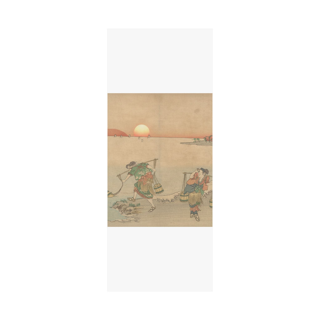 Scenic Nature — Three Water Carriers At The Shore — Matte Poster