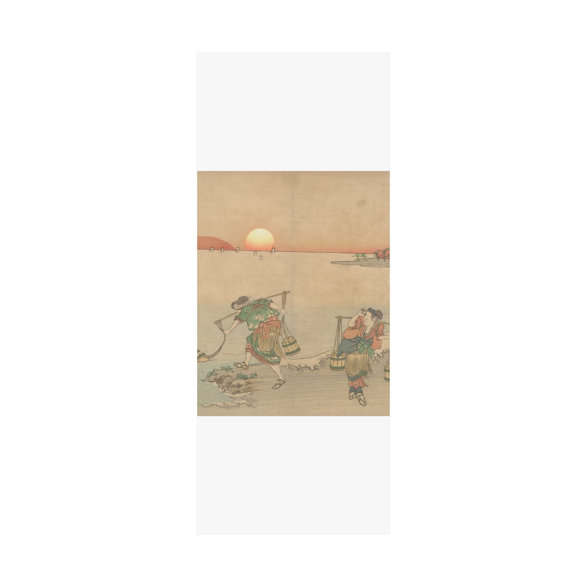 Scenic Nature — Three Water Carriers At The Shore — Matte Poster