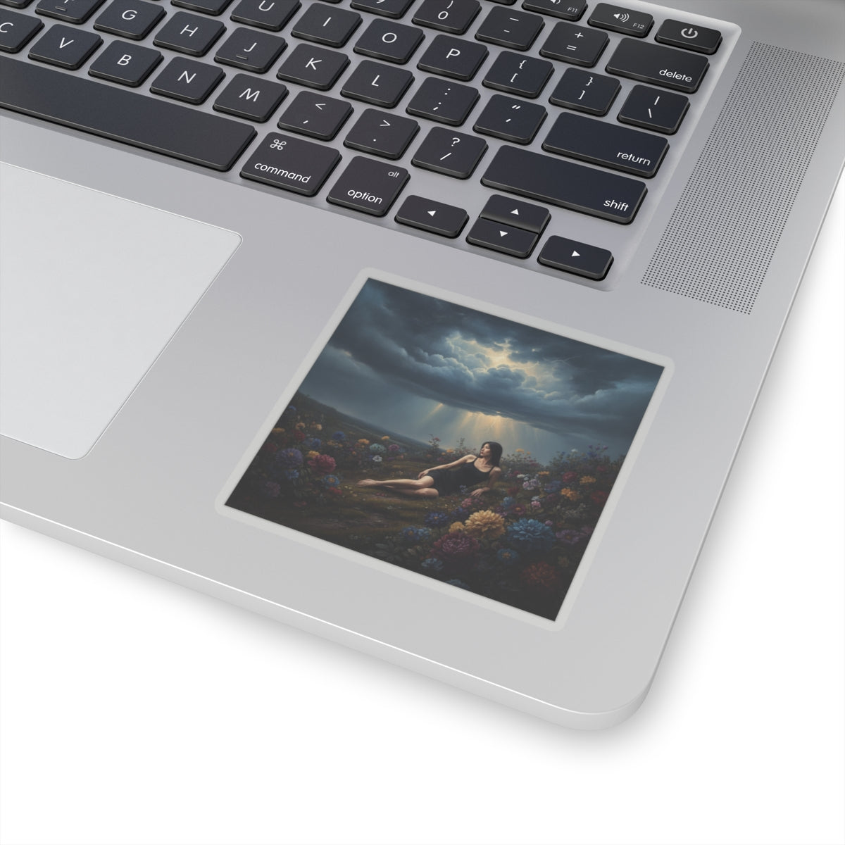 Dramatic Storm — Person — Kiss-Cut Sticker