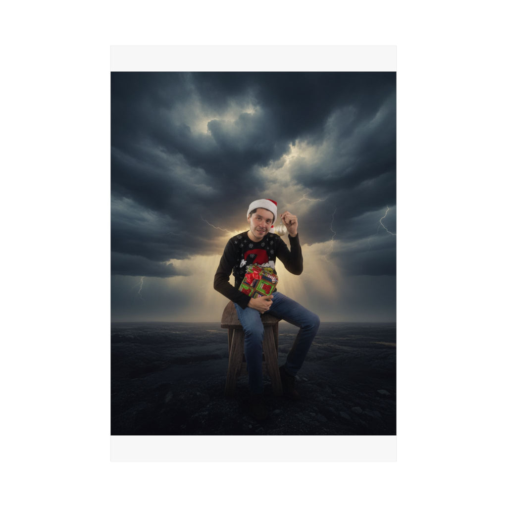 Dramatic Storm — Person — Matte Poster