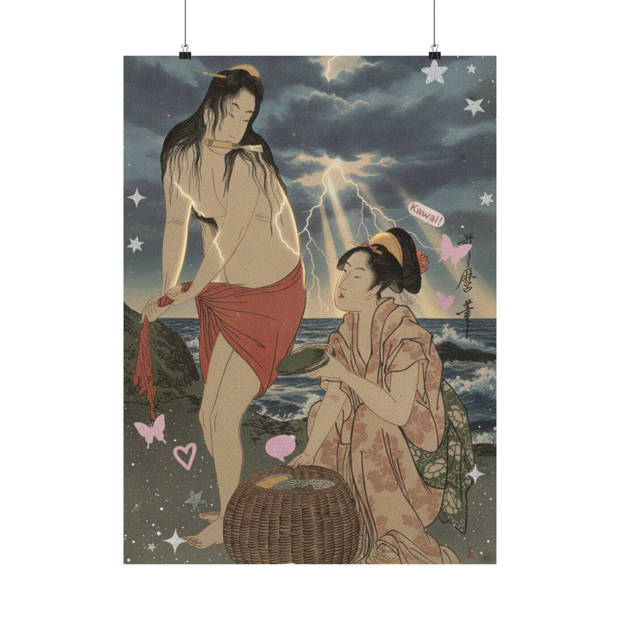 Dramatic Storm — Abalone Divers — Matte Poster