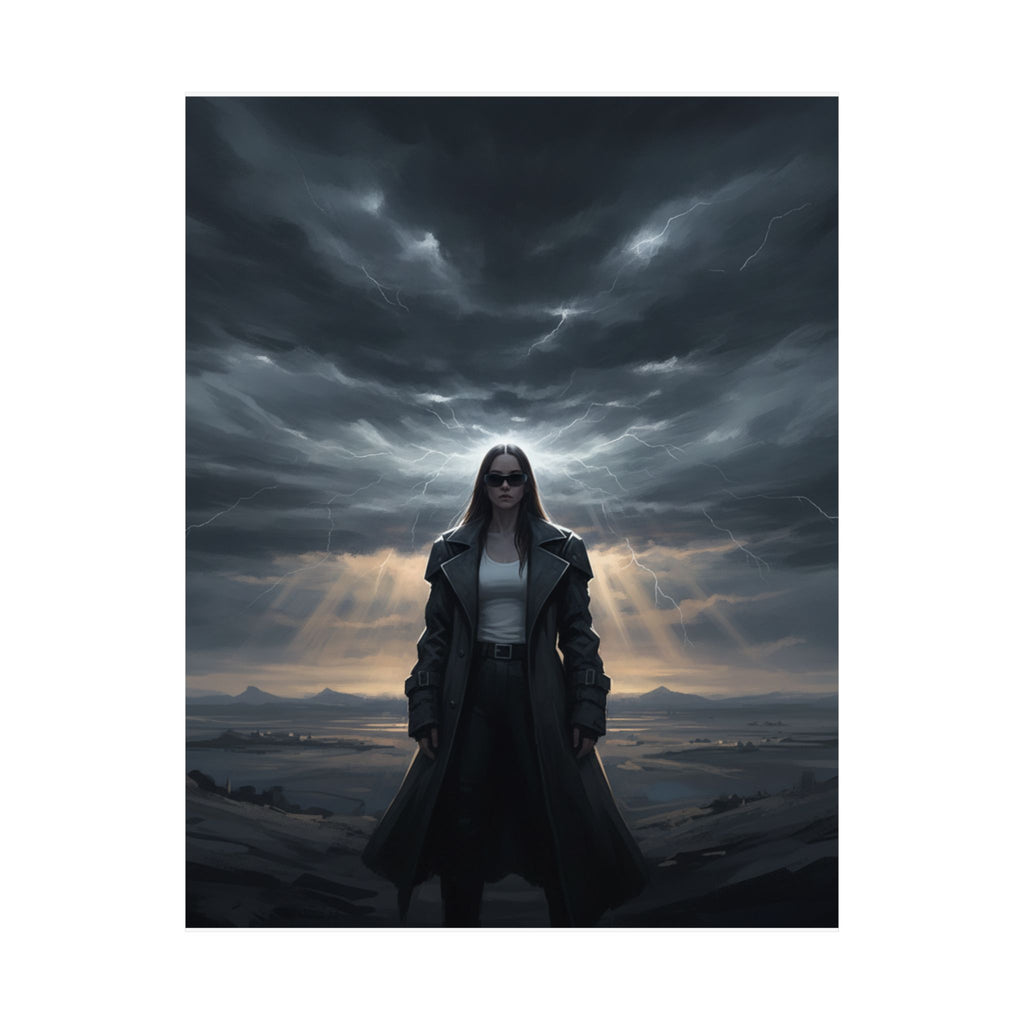 Dramatic Storm — Person — Matte Poster