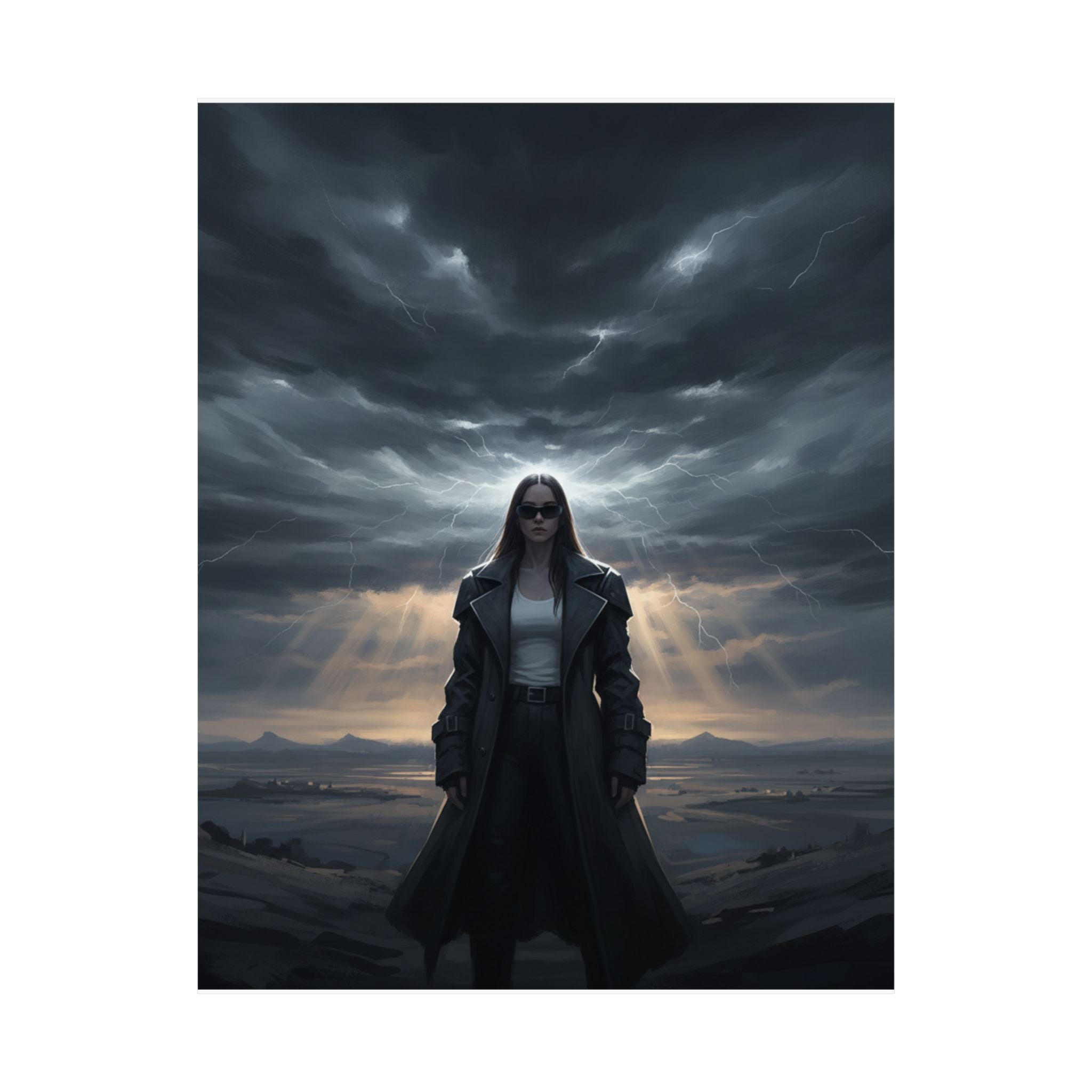 Dramatic Storm — Person — Matte Poster