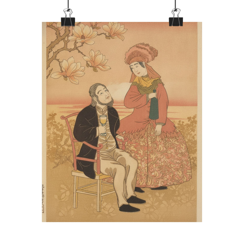 Southern Sunset — France, From The Series Pictures Of People From Foreign Lands (Gaikoku Jinbutsu  — Matte Poster