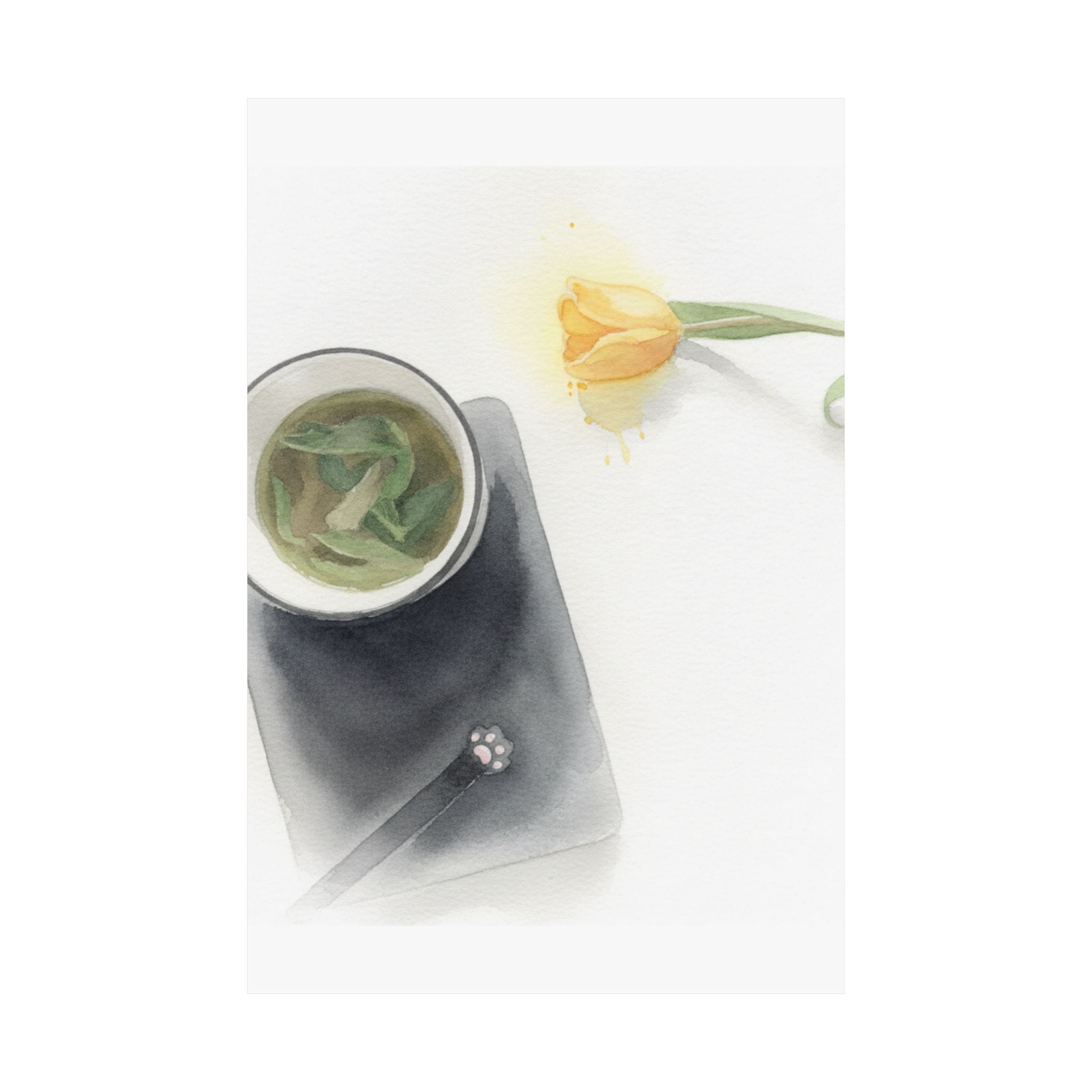 Watercolor — Flower — Matte Poster