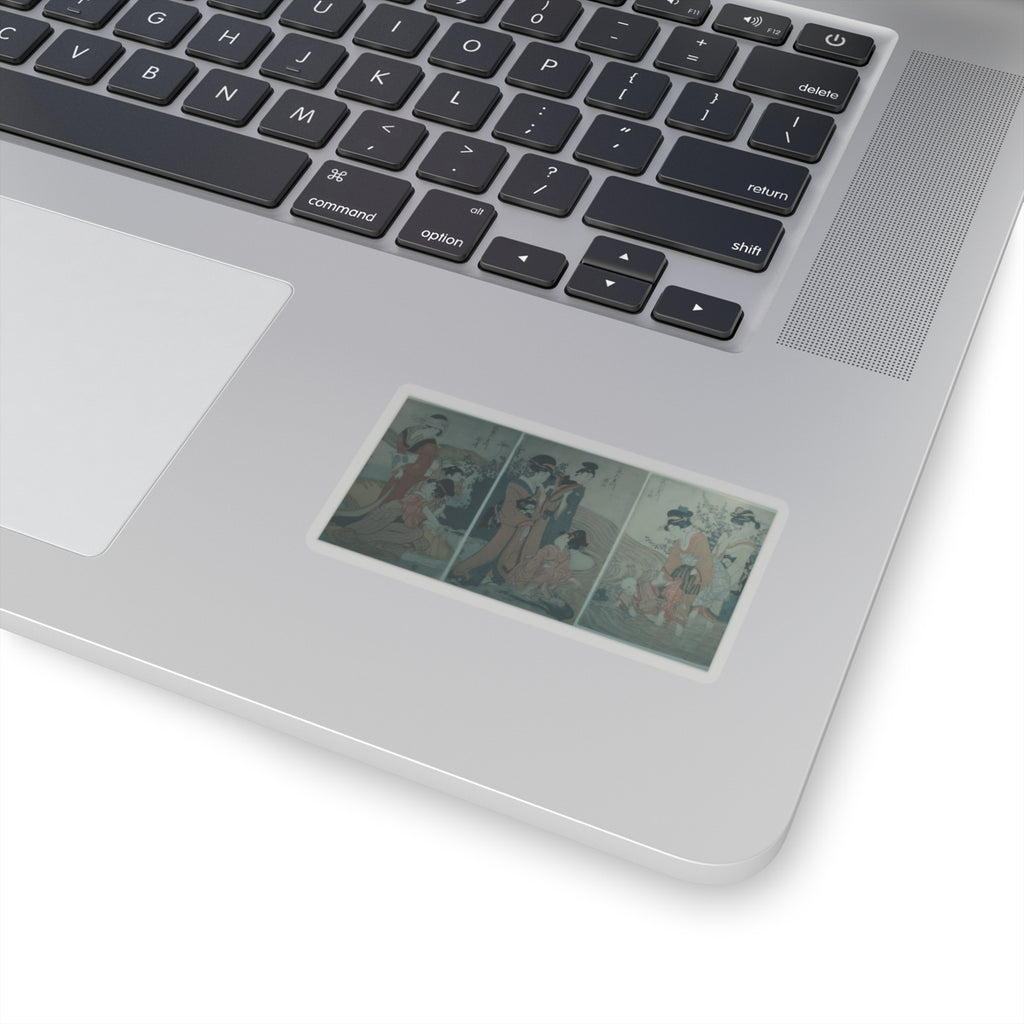 Cinematic — Women And Children On The Banks Of A Stream — Kiss-Cut Sticker