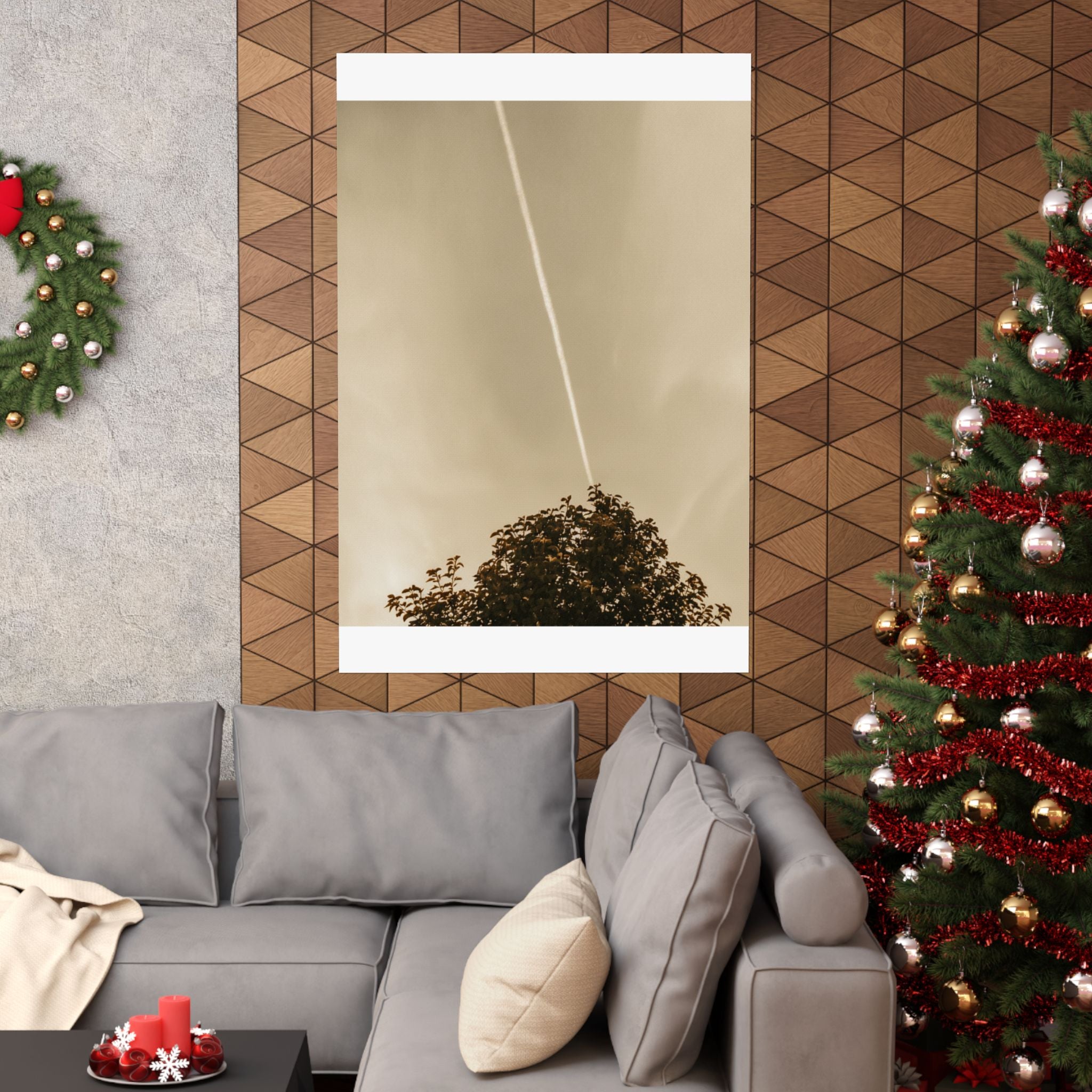 Scenic Nature — Contrail — Matte Poster