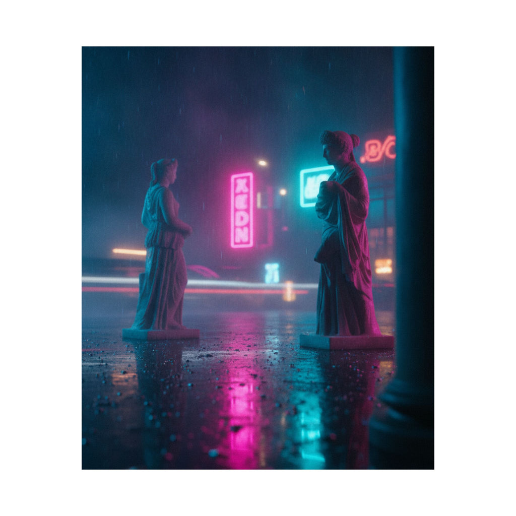 Neon Noir — Person — Matte Poster