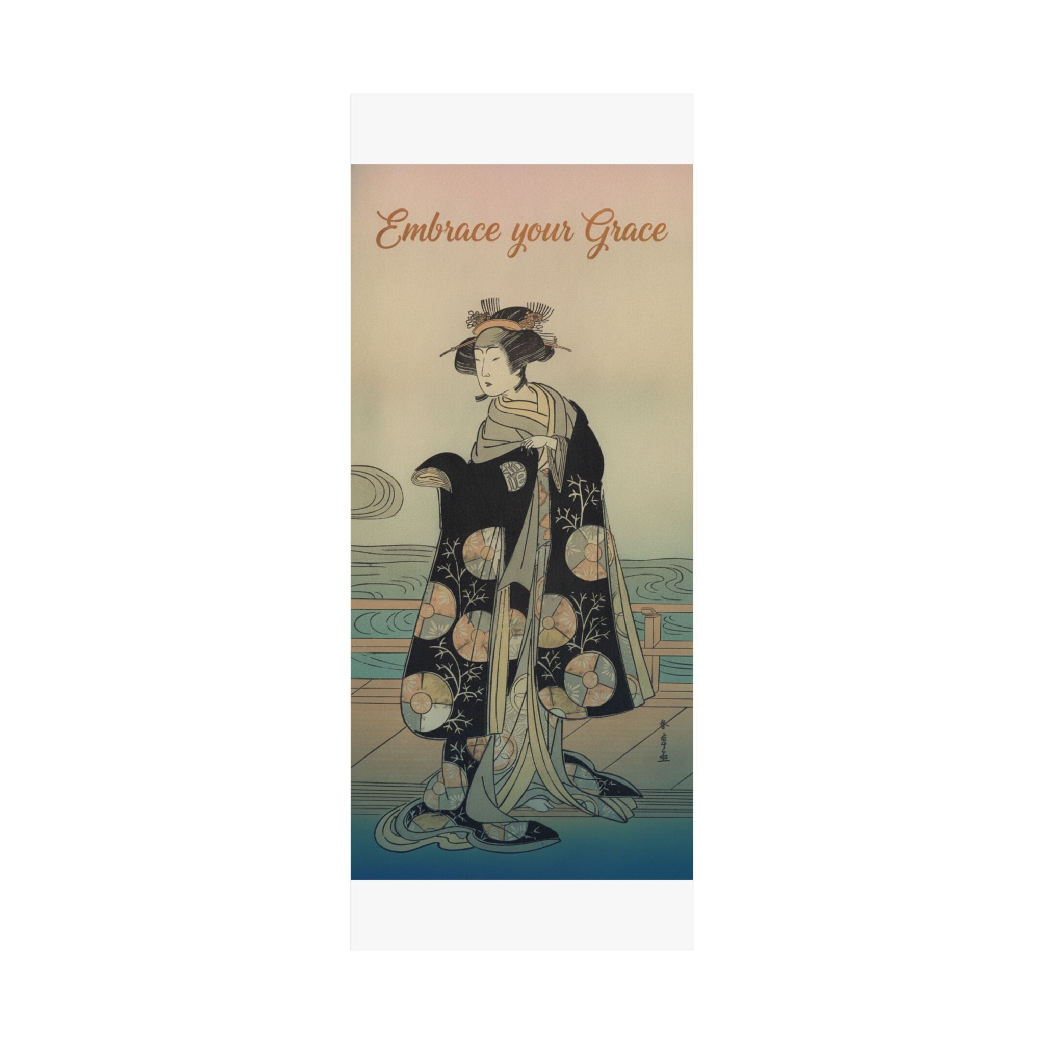 Affirmation — Yoshizawa Iroha As A Woman Standing On The Engawa Of A House By A River — Matte Poster