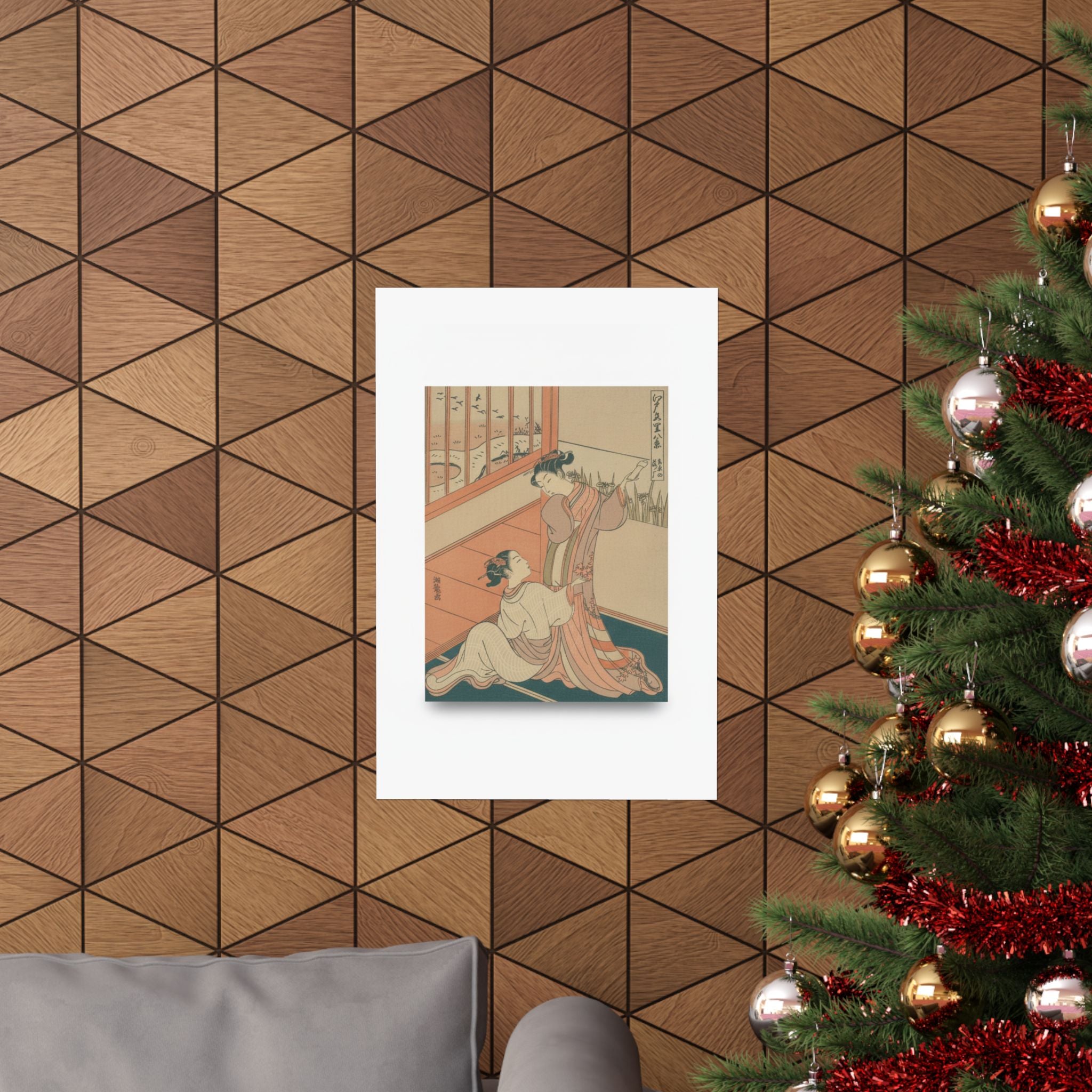 Ecommerce Main — The Flying Down Of Wild Geese At Yoshiwara — Matte Poster