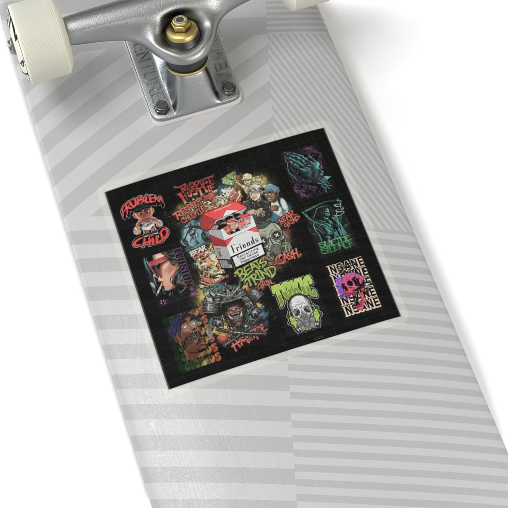 Dramatic Storm — Person — Kiss-Cut Sticker