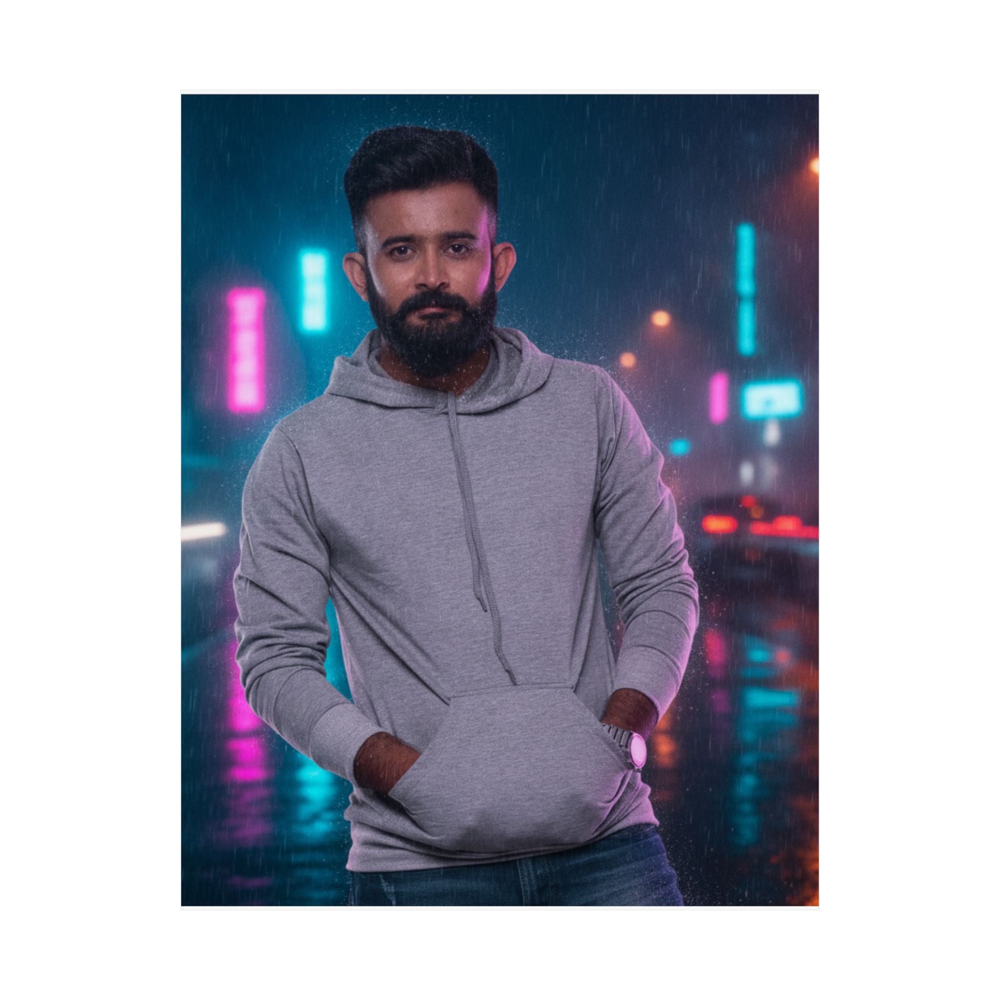 Neon Noir — Person — Matte Poster