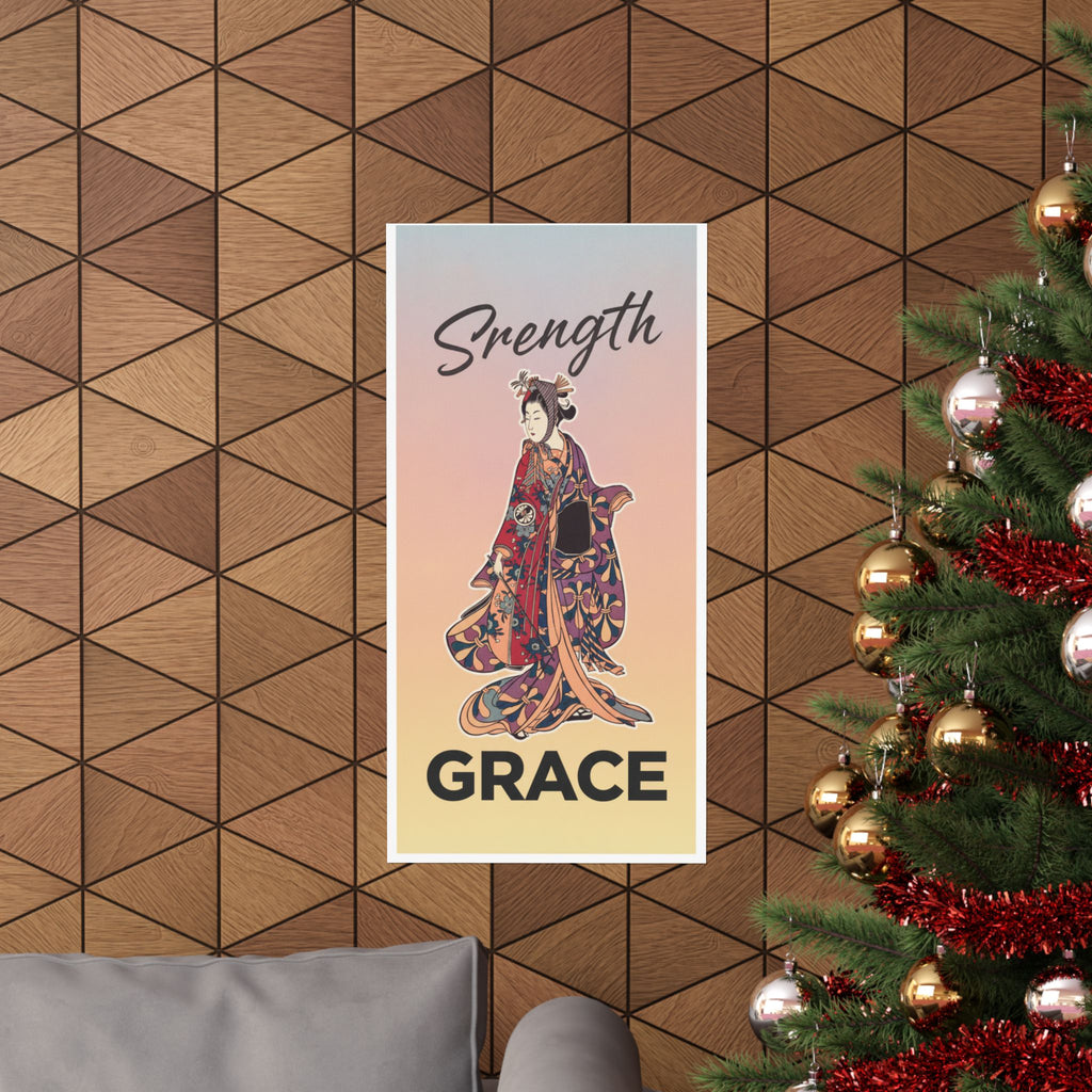 Affirmation — Segawa Kikunojō Ii As A Woman Standing — Matte Poster