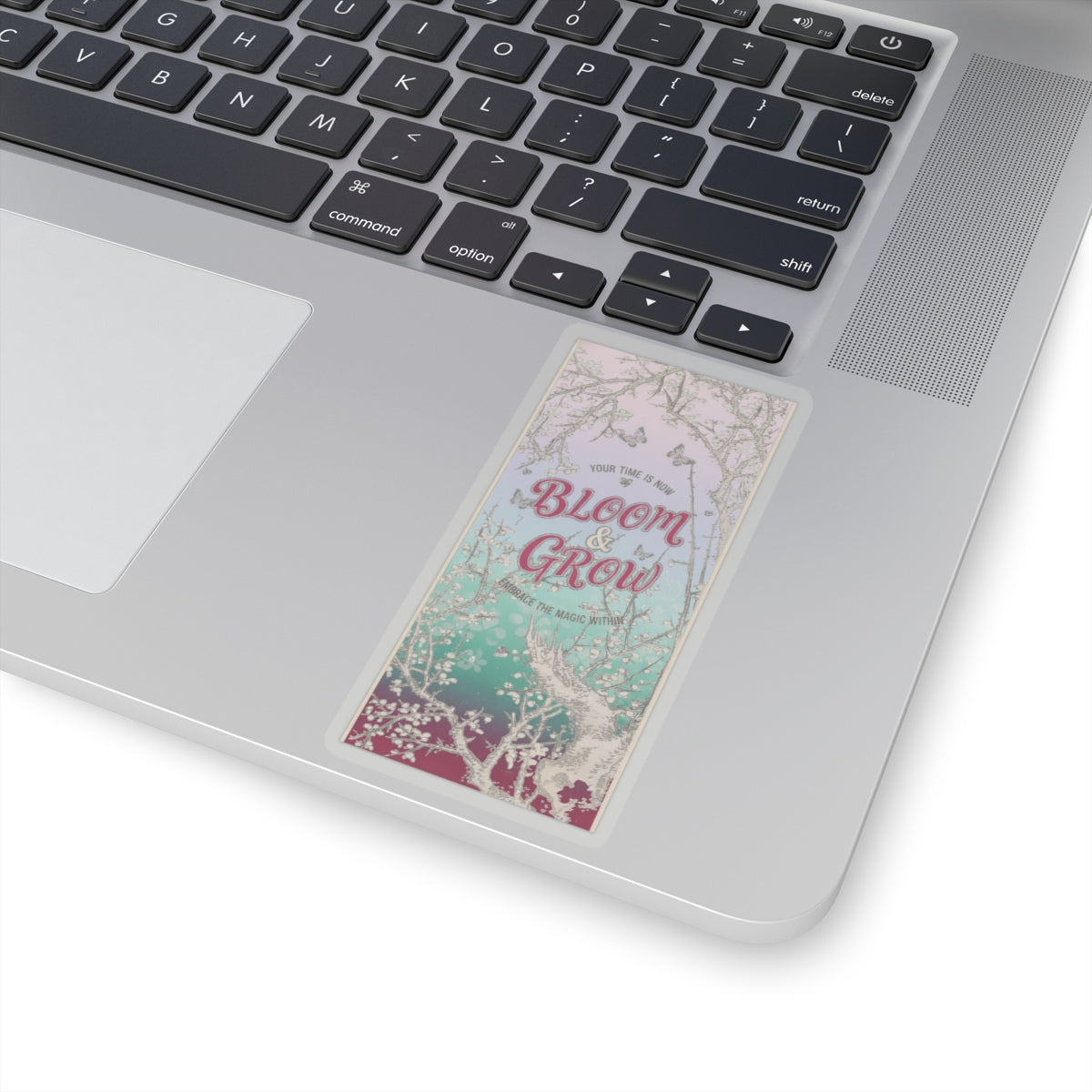 Affirmation — Plum Tree In Blossom — Kiss-Cut Sticker