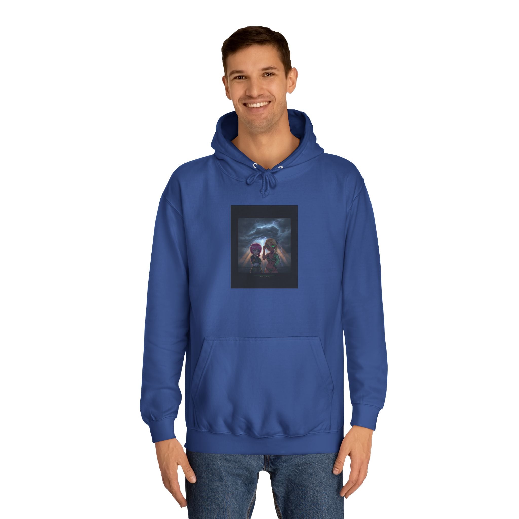 Anime Lightning Storm Sky Dramatic Pullover Hoodie