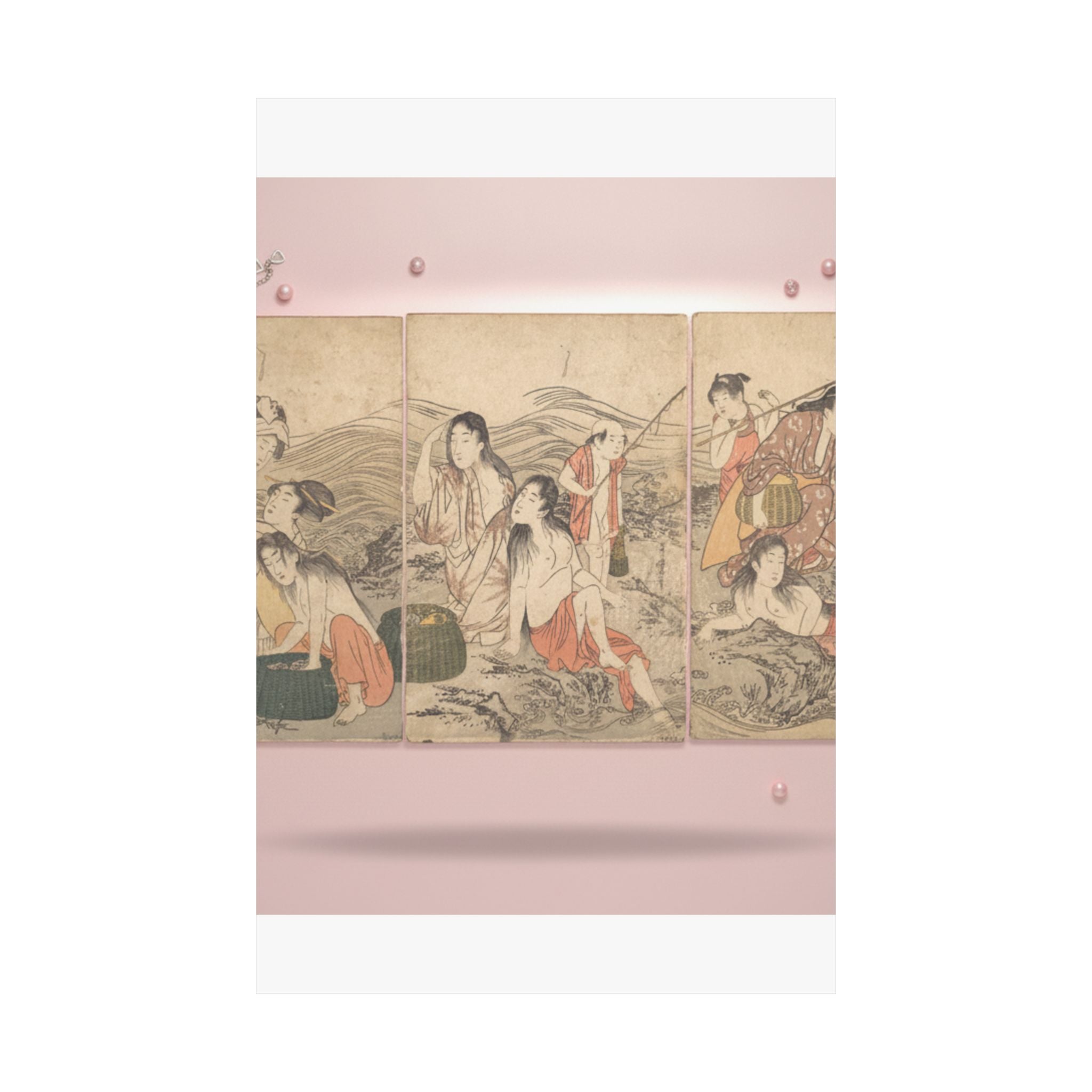Product Marketing — Girl Fishers And Bathers — Matte Poster