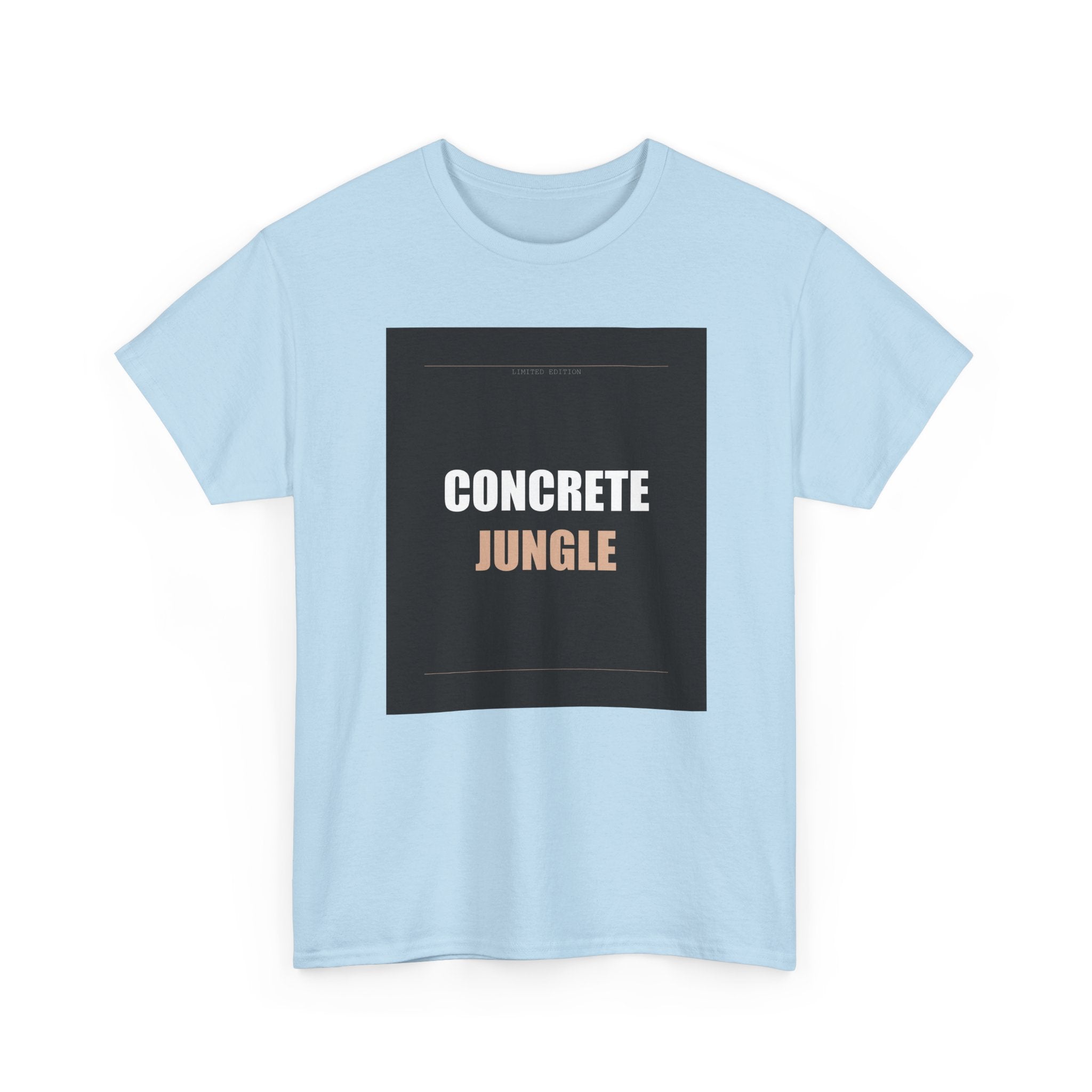 CONCRETE JUNGLE Bold Typography Streetwear Tee