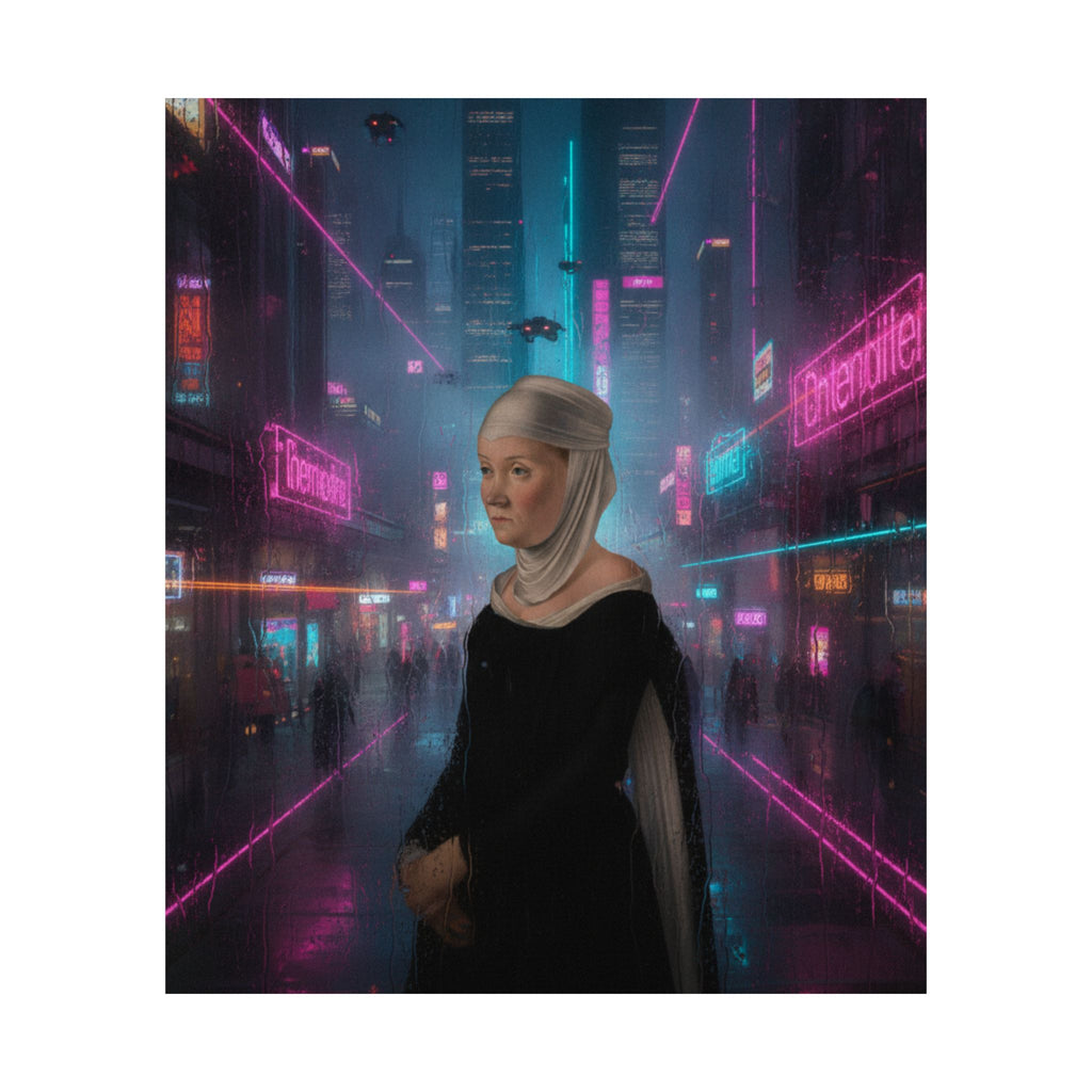 Neon Noir — Person — Matte Poster
