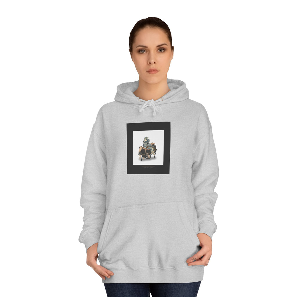 Ukiyo-e Sage Riding an Ox Woodblock Print Hoodie