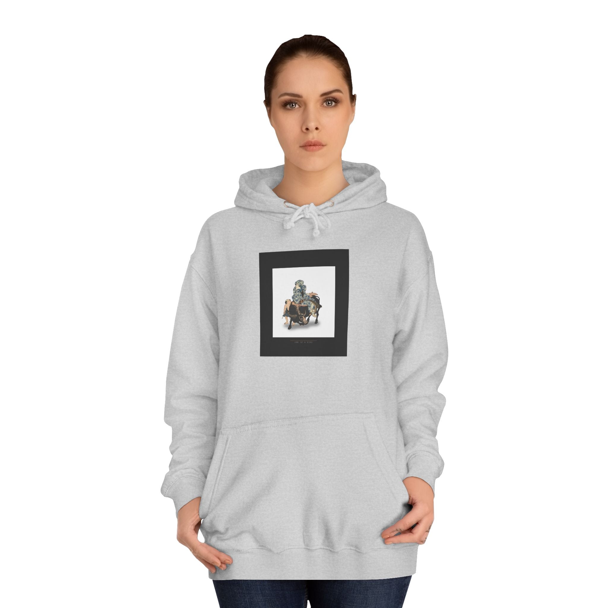 Ukiyo-e Sage Riding an Ox Woodblock Print Hoodie