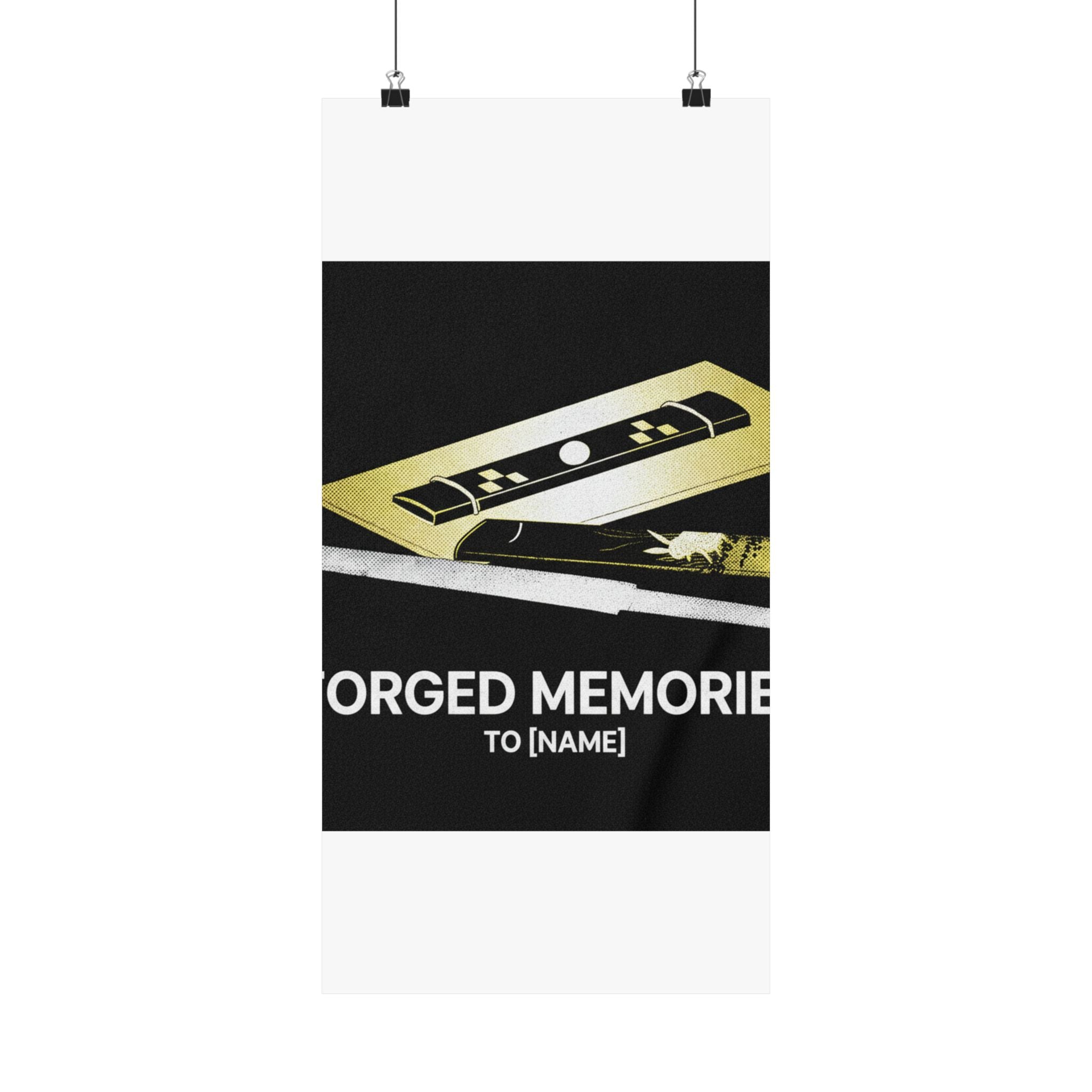 Streetwear Collage — Knife And Two Knife Handles — Matte Poster