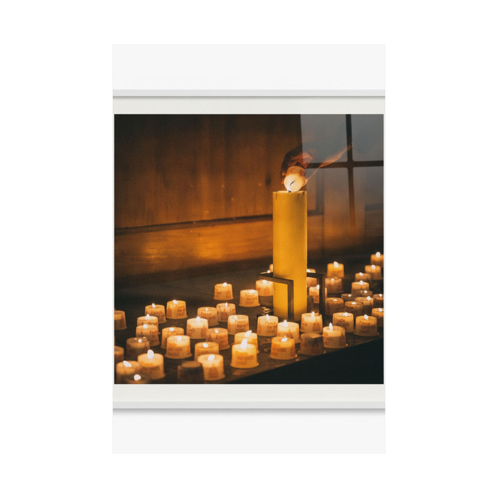 Watercolor — Candle — Matte Poster