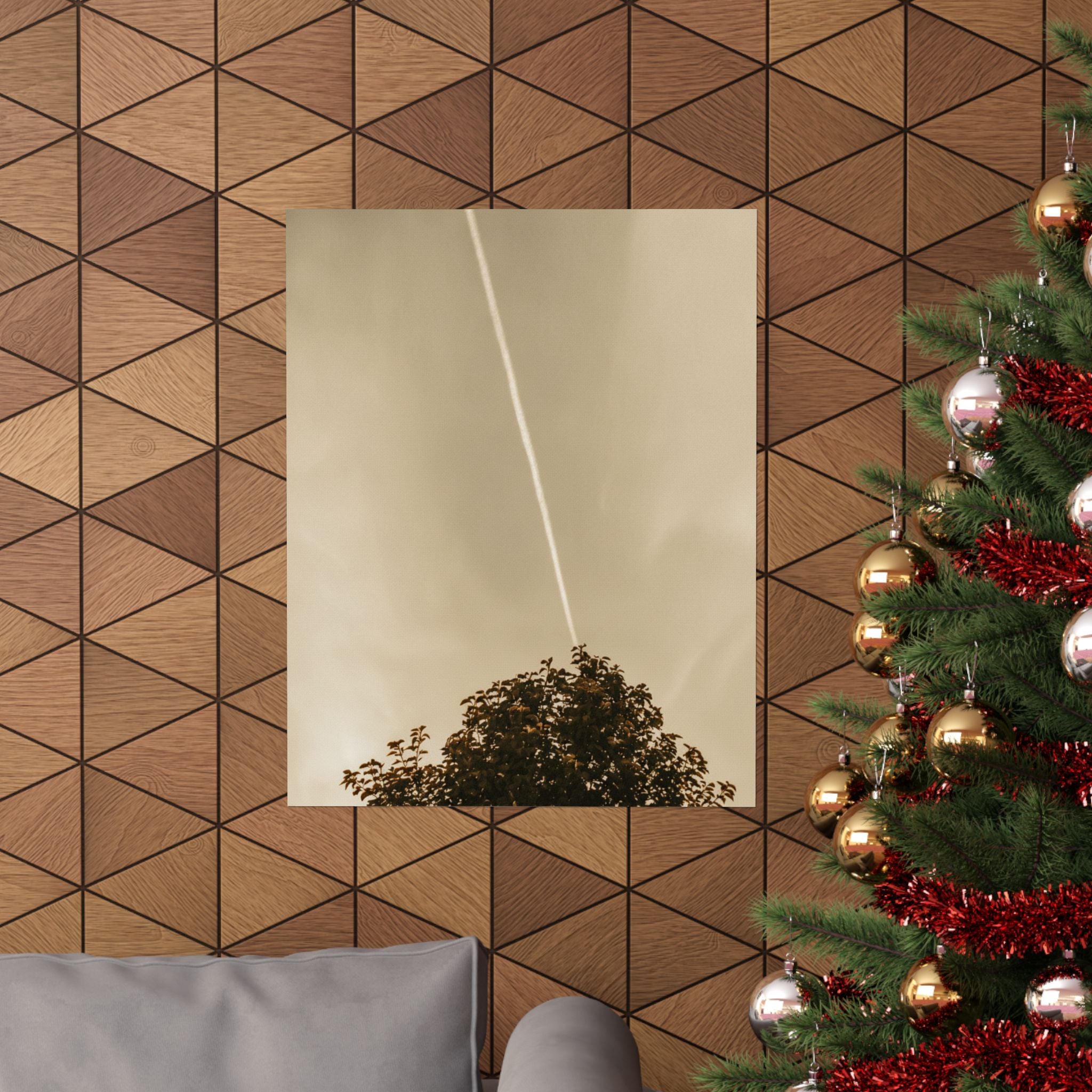 Scenic Nature — Contrail — Matte Poster