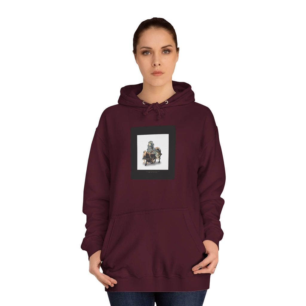 Ukiyo-e Sage Riding an Ox Woodblock Print Hoodie