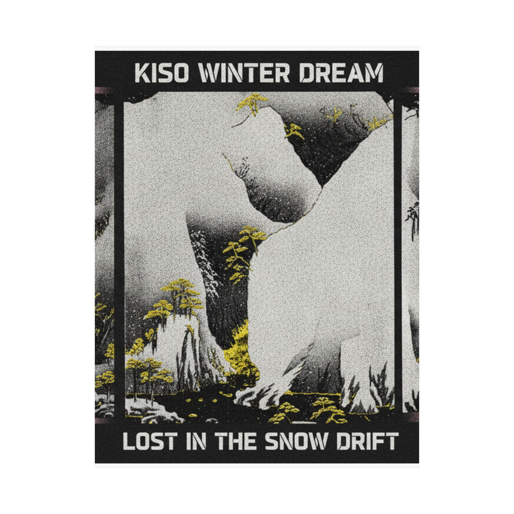 Streetwear Collage — Kiso Gorge In The Snow — Matte Poster