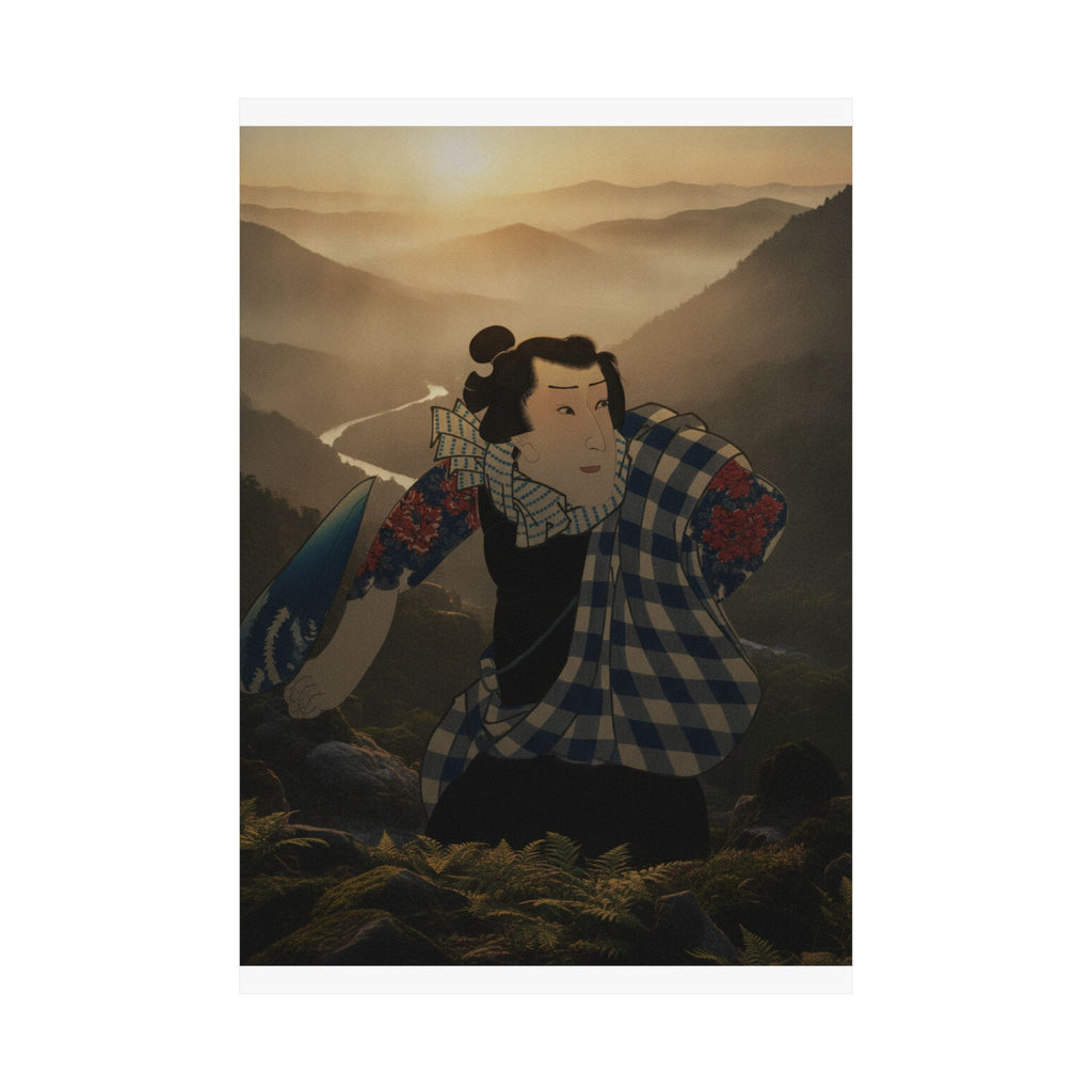 Scenic Nature — Ichimura Takenojō V As Yukanba Kozō Kichiza, From A Modern Water Margin (Kinsei  — Matte Poster