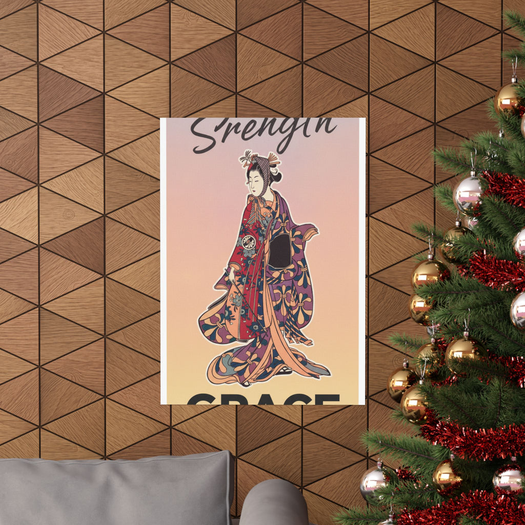 Affirmation — Segawa Kikunojō Ii As A Woman Standing — Matte Poster