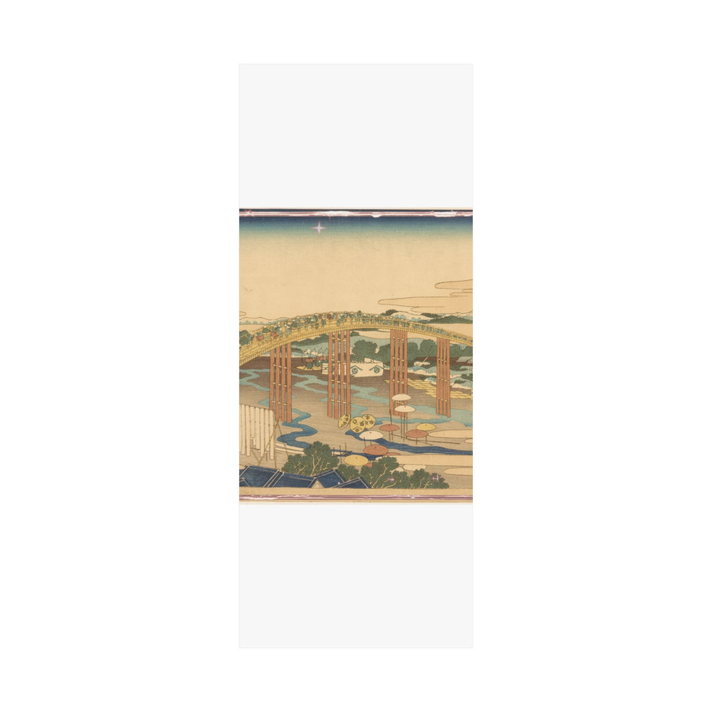 Scenic Nature — Yahagi Bridge At Okazaki On The Tōkaidō (Tōkaidō Okazaki Yahagi No Hashi), From  — Matte Poster