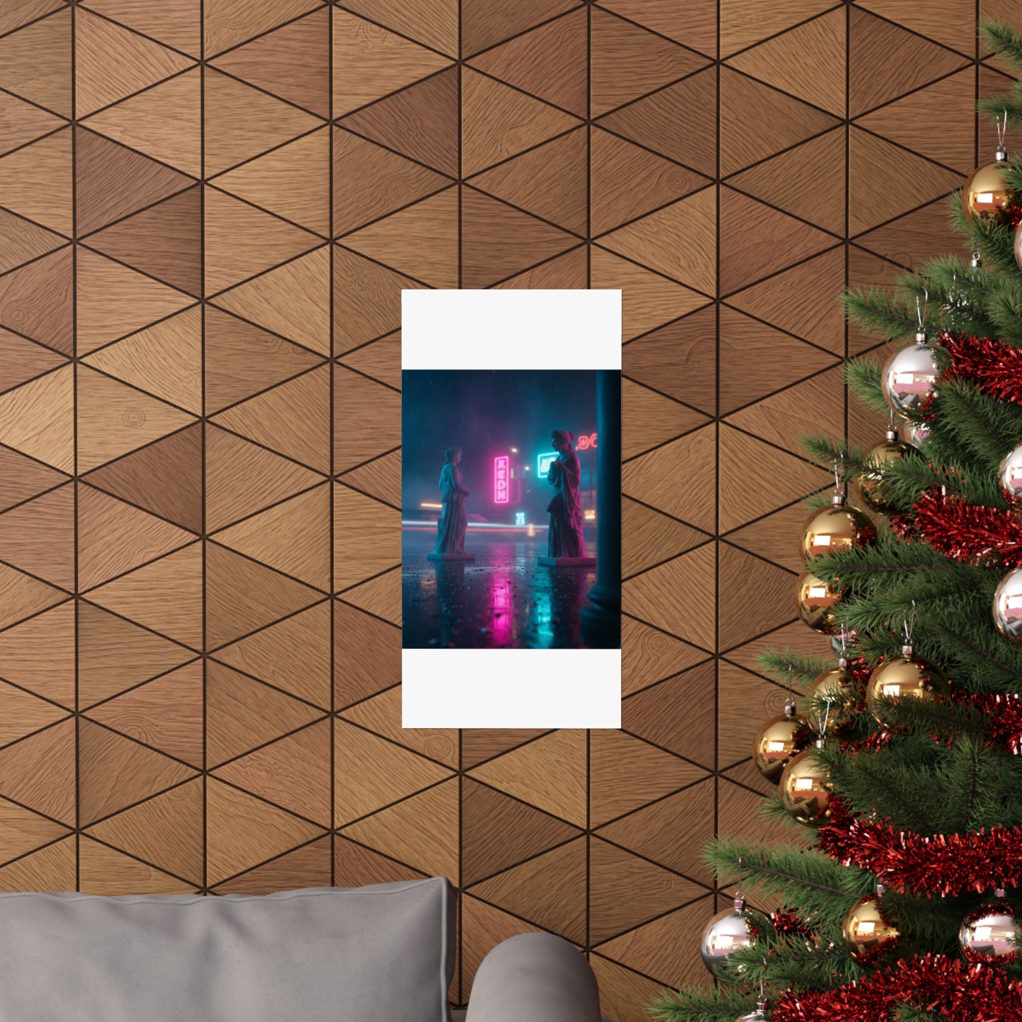 Neon Noir — Person — Matte Poster