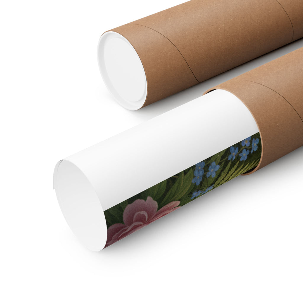 Scenic Nature — Red Lacquer Box And Water-Pot — Matte Poster