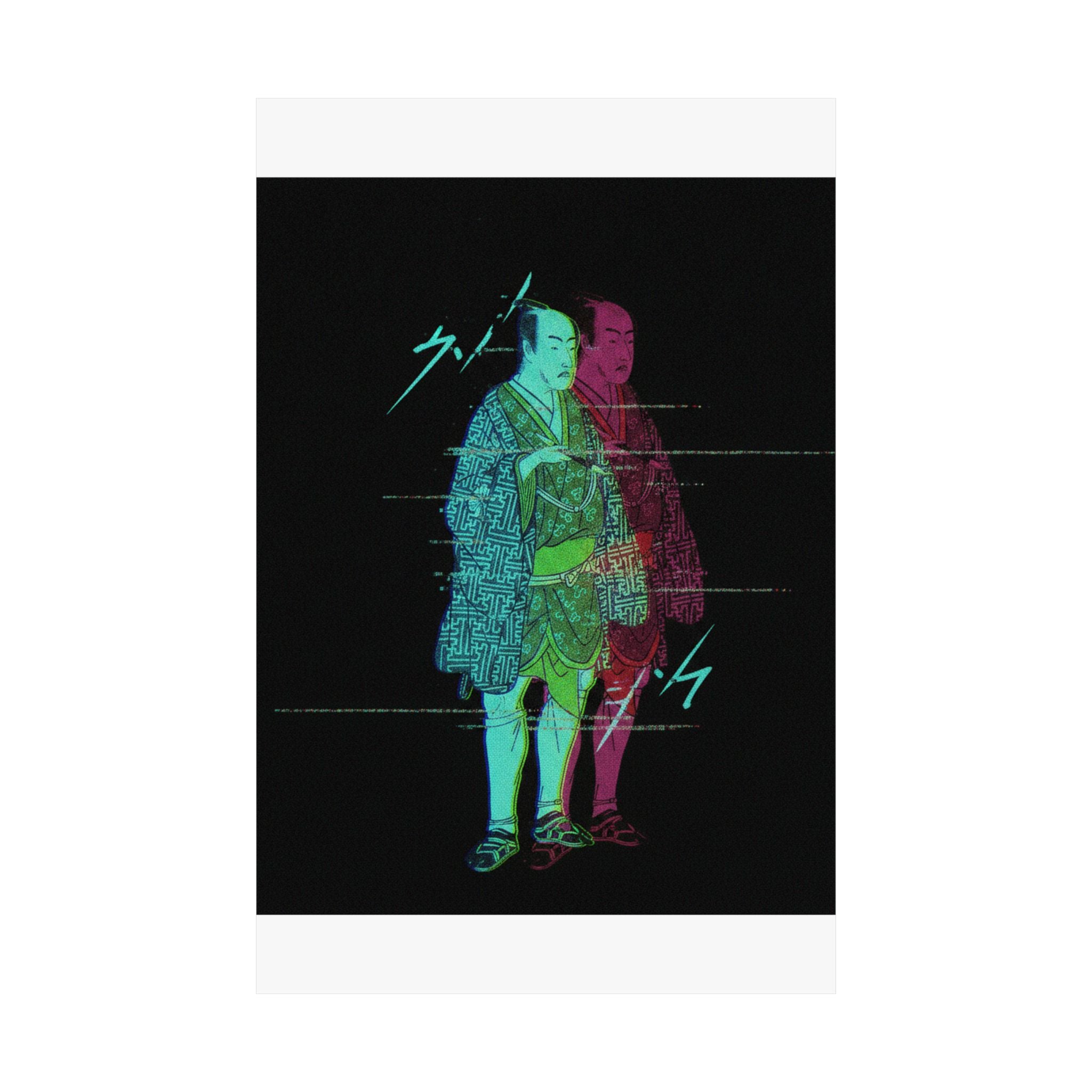Glitch Culture — The Fourth Matsumoto Koshiro As A Man Dressed In A Short Kimono — Matte Poster