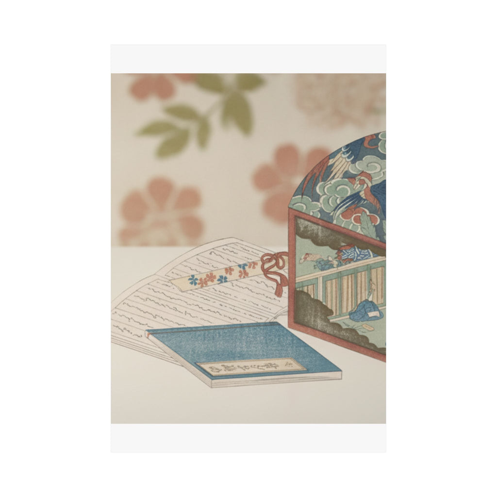 Product Marketing — Box And Books — Matte Poster