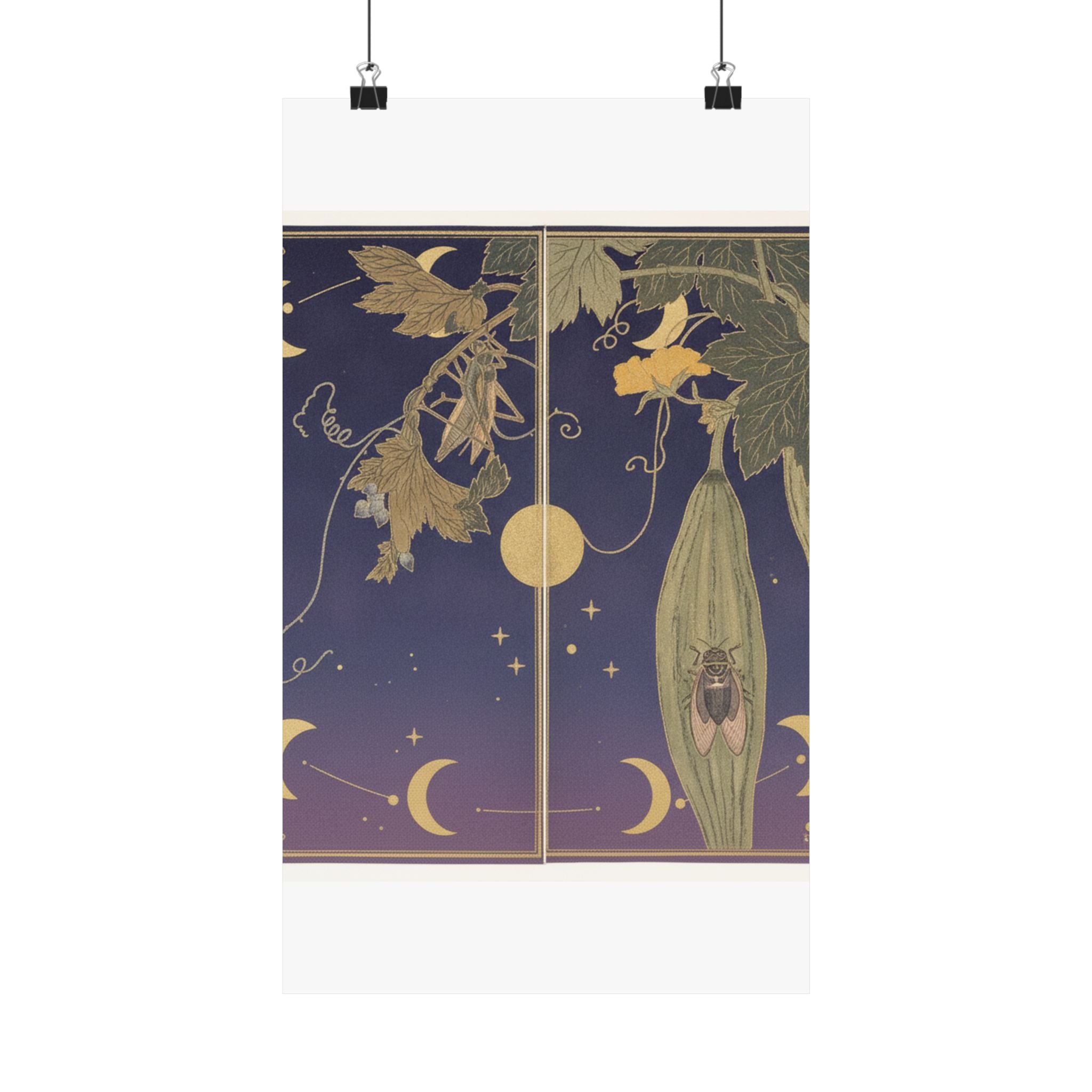 Celestial — Grasshopper (Kirigirisu); Cicada (Semi), From The Picture Book Of Crawling Creat — Matte Poster