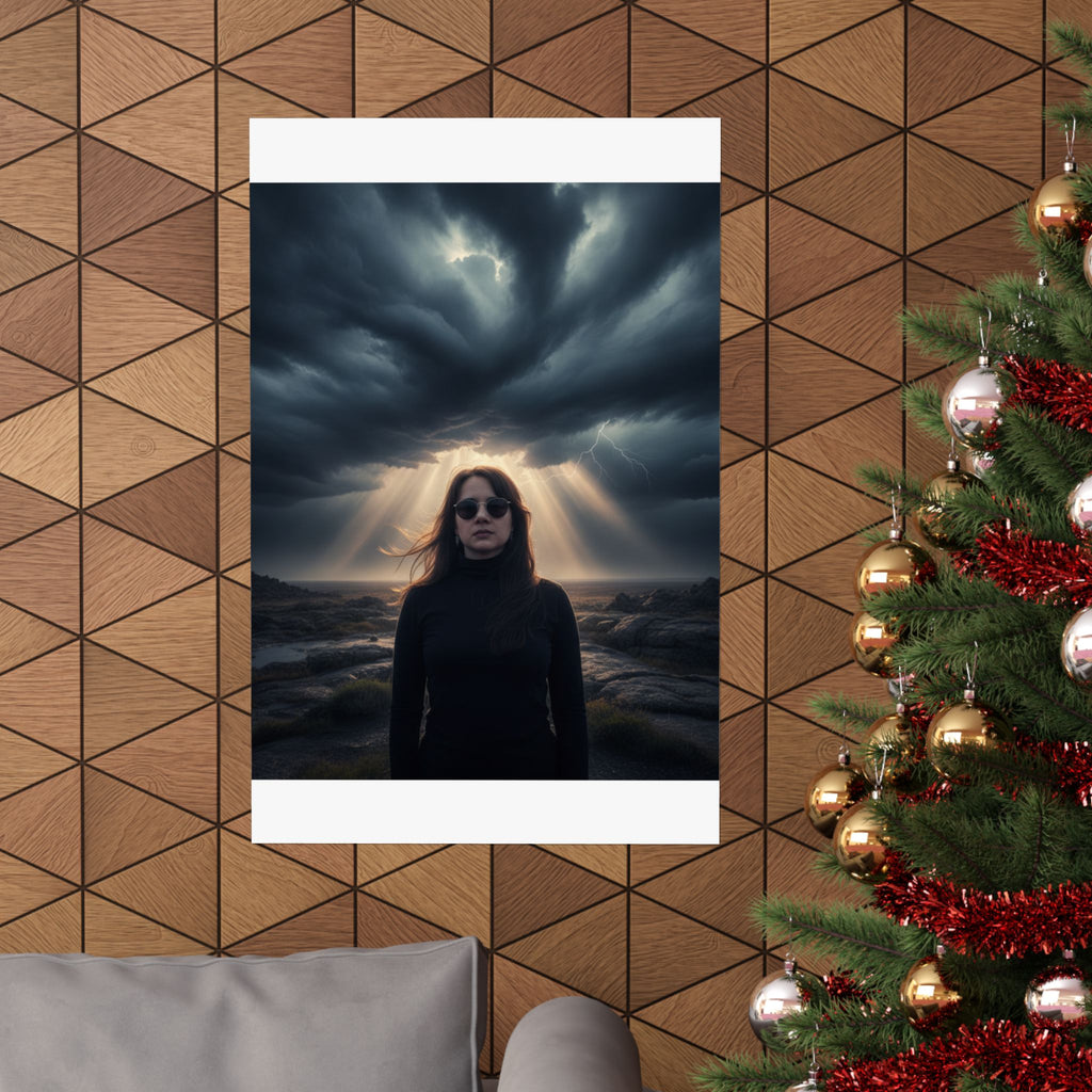 Dramatic Storm — Person — Matte Poster