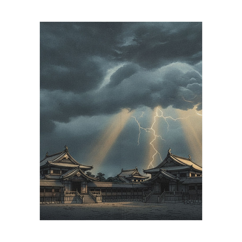 Dramatic Storm — The Inner Palace Of Chiyoda (Chiyoda No Ōoku) — Matte Poster