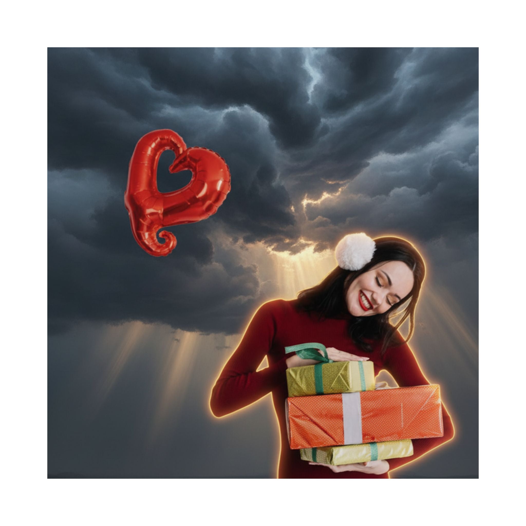 Dramatic Storm — Person — Matte Poster