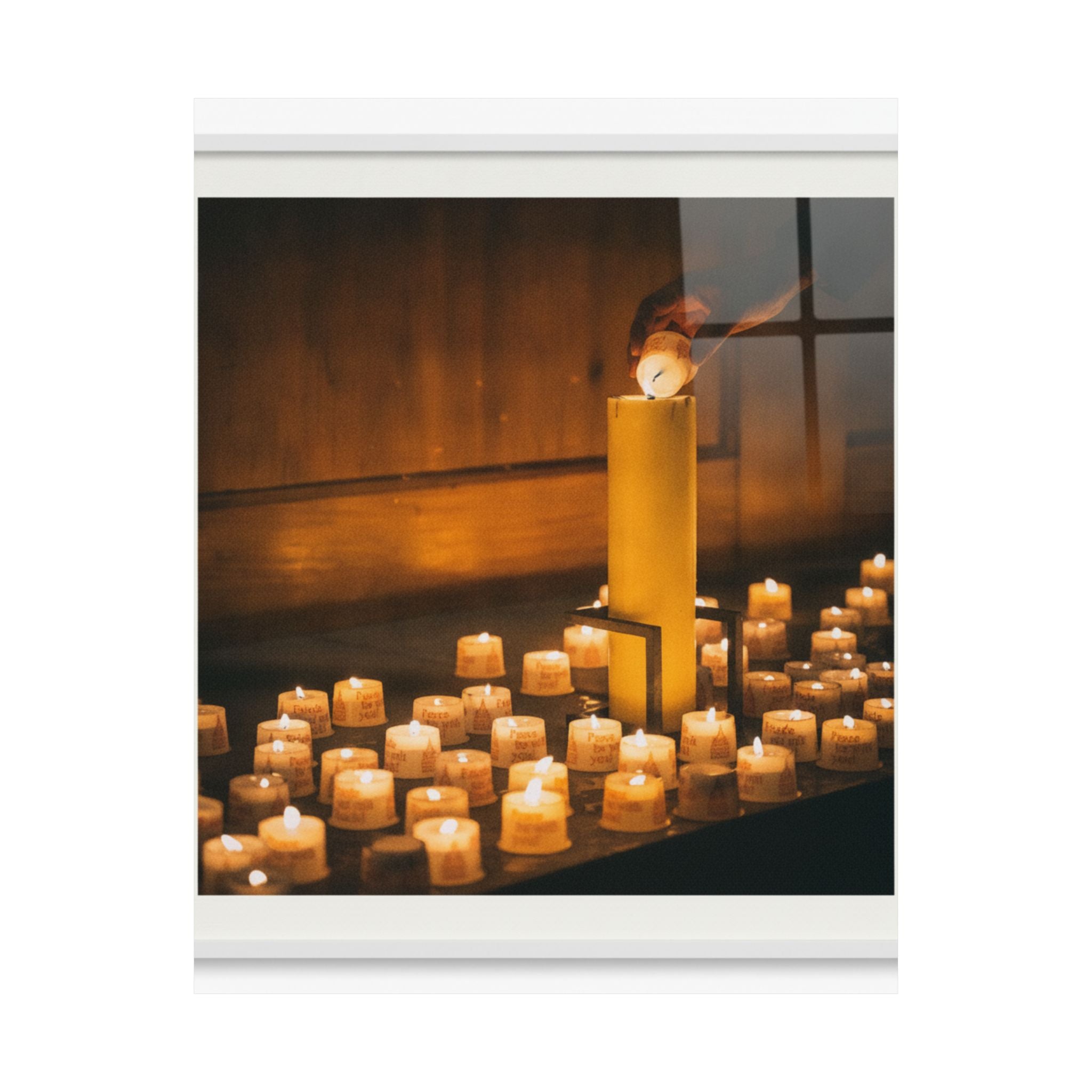 Watercolor — Candle — Matte Poster
