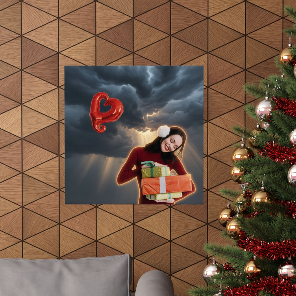 Dramatic Storm — Person — Matte Poster
