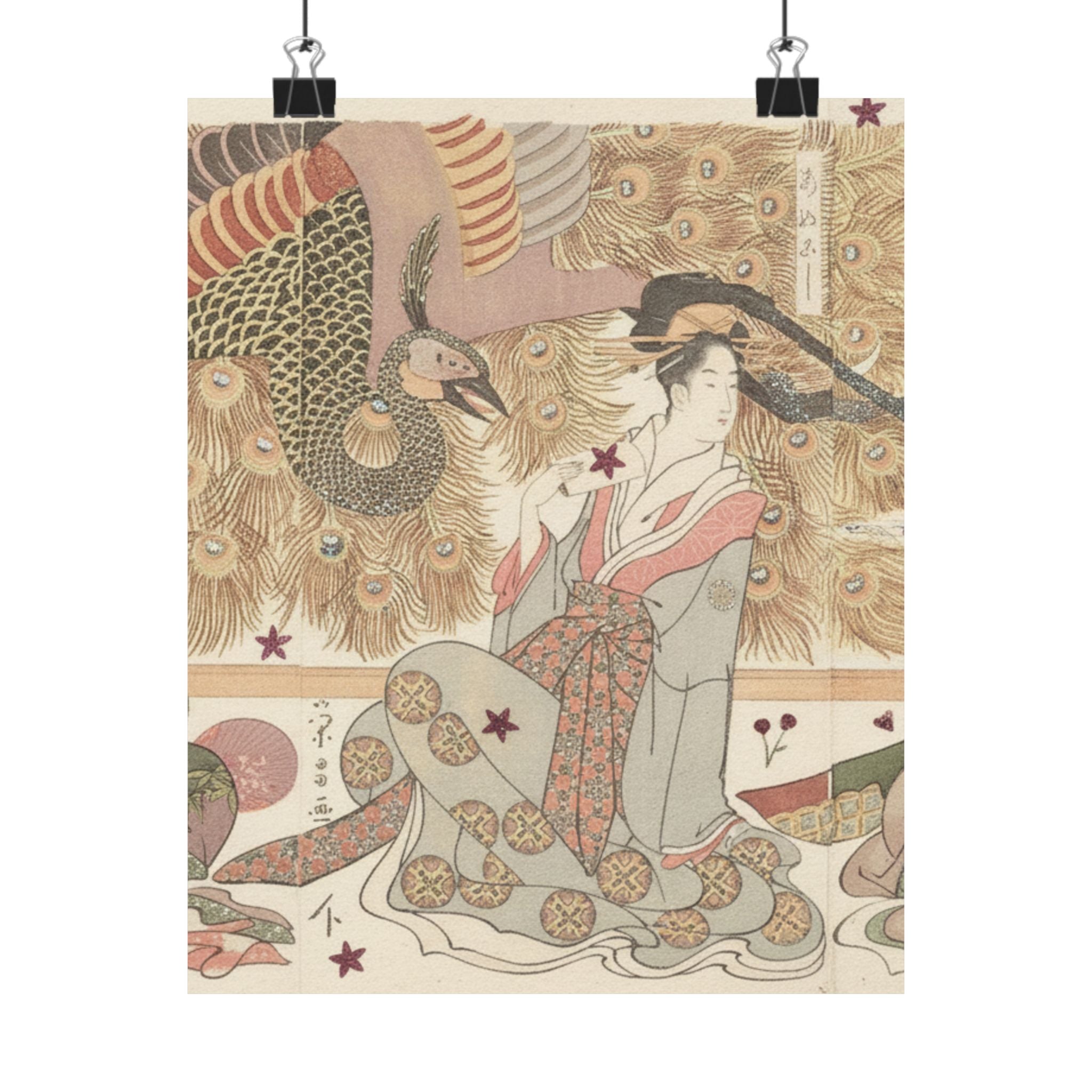 Botanical — Interior Of The House Called Ōgiya — Matte Poster