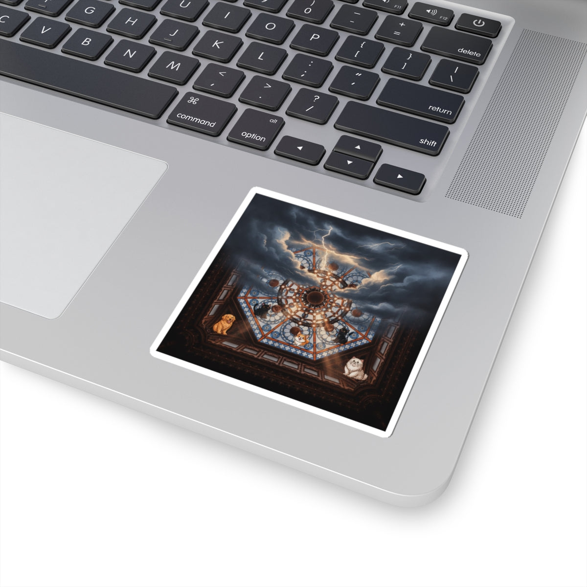 Dramatic Storm — Ceiling — Kiss-Cut Sticker