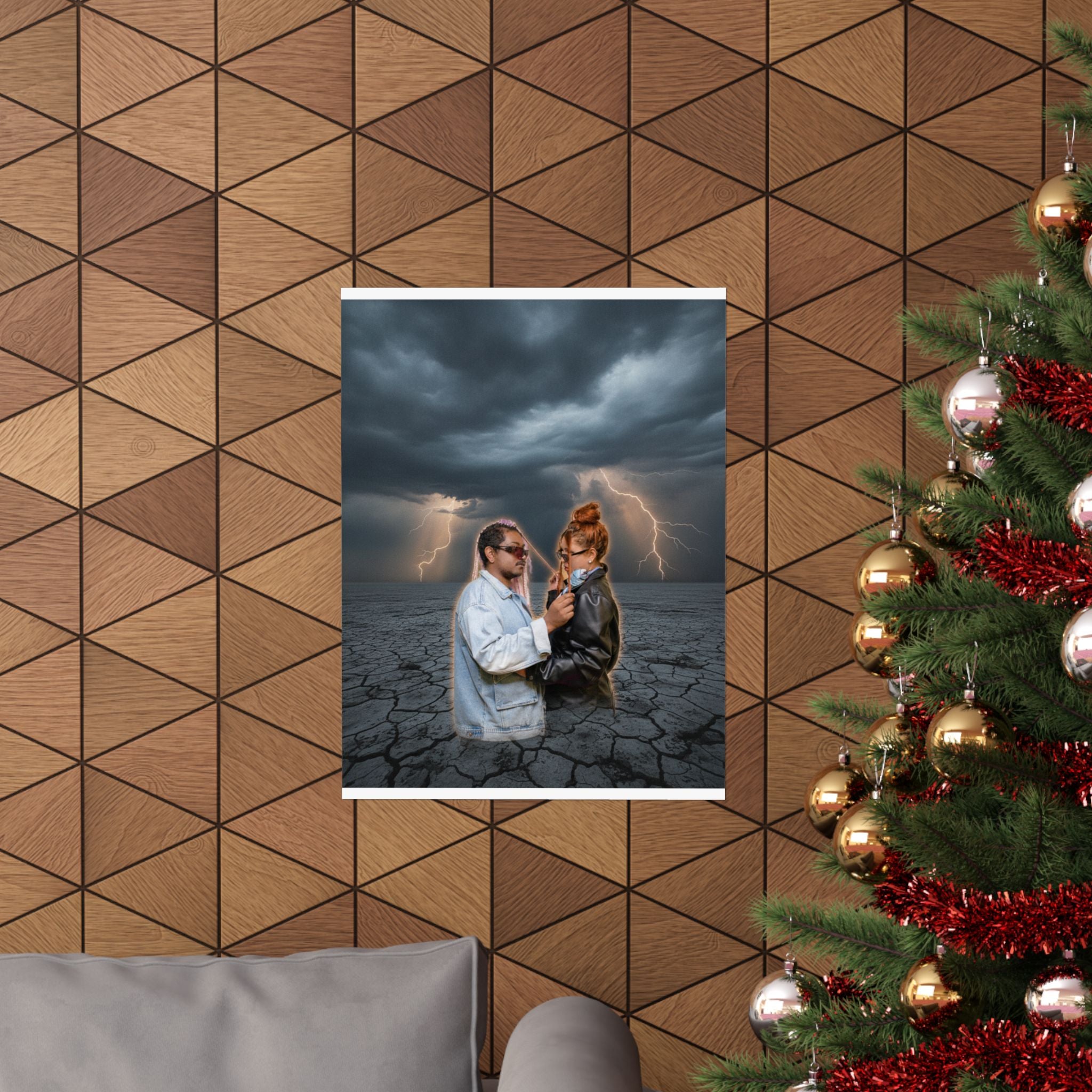 Dramatic Storm — Person — Matte Poster
