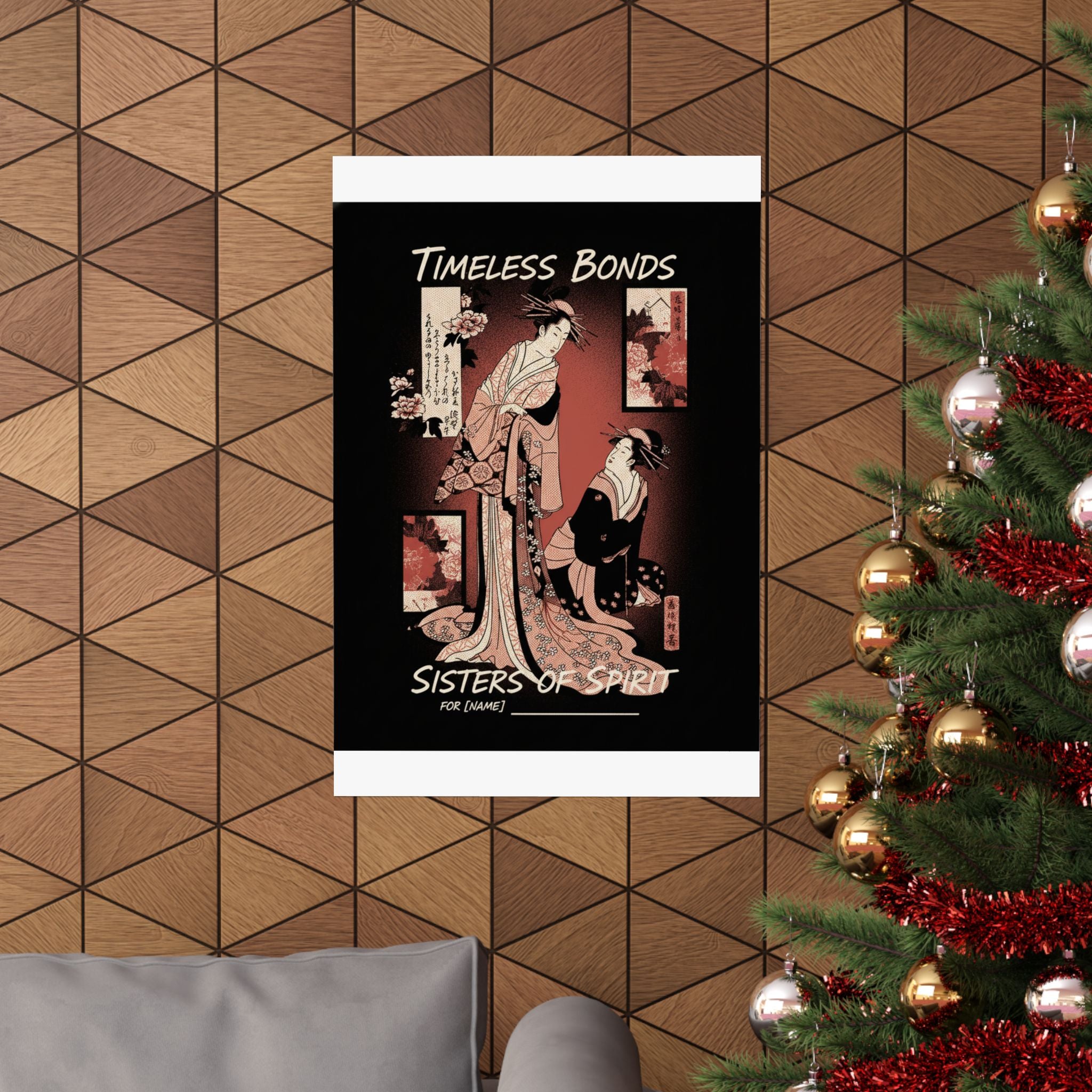 Streetwear Collage — Courtesan And Her Maid — Matte Poster