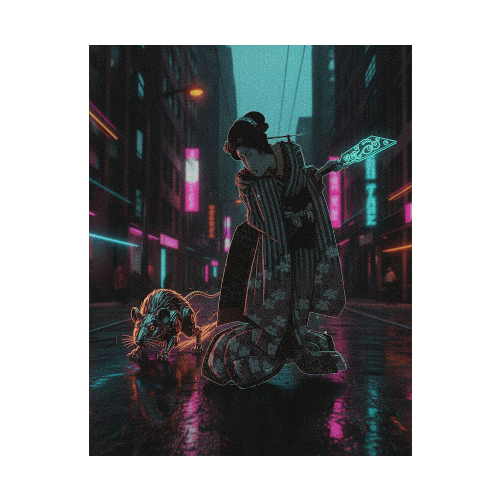 Fast Furious — New Year Greeting Card For "Rat" Year — Matte Poster