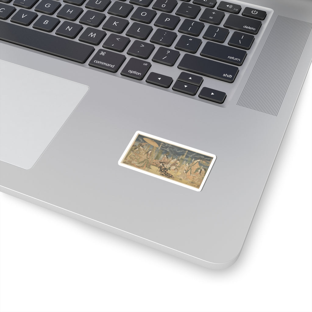 Dramatic Storm — A View Of The Pleasures Of The Taiko And His Five Wives At Rakutō — Kiss-Cut Sticker