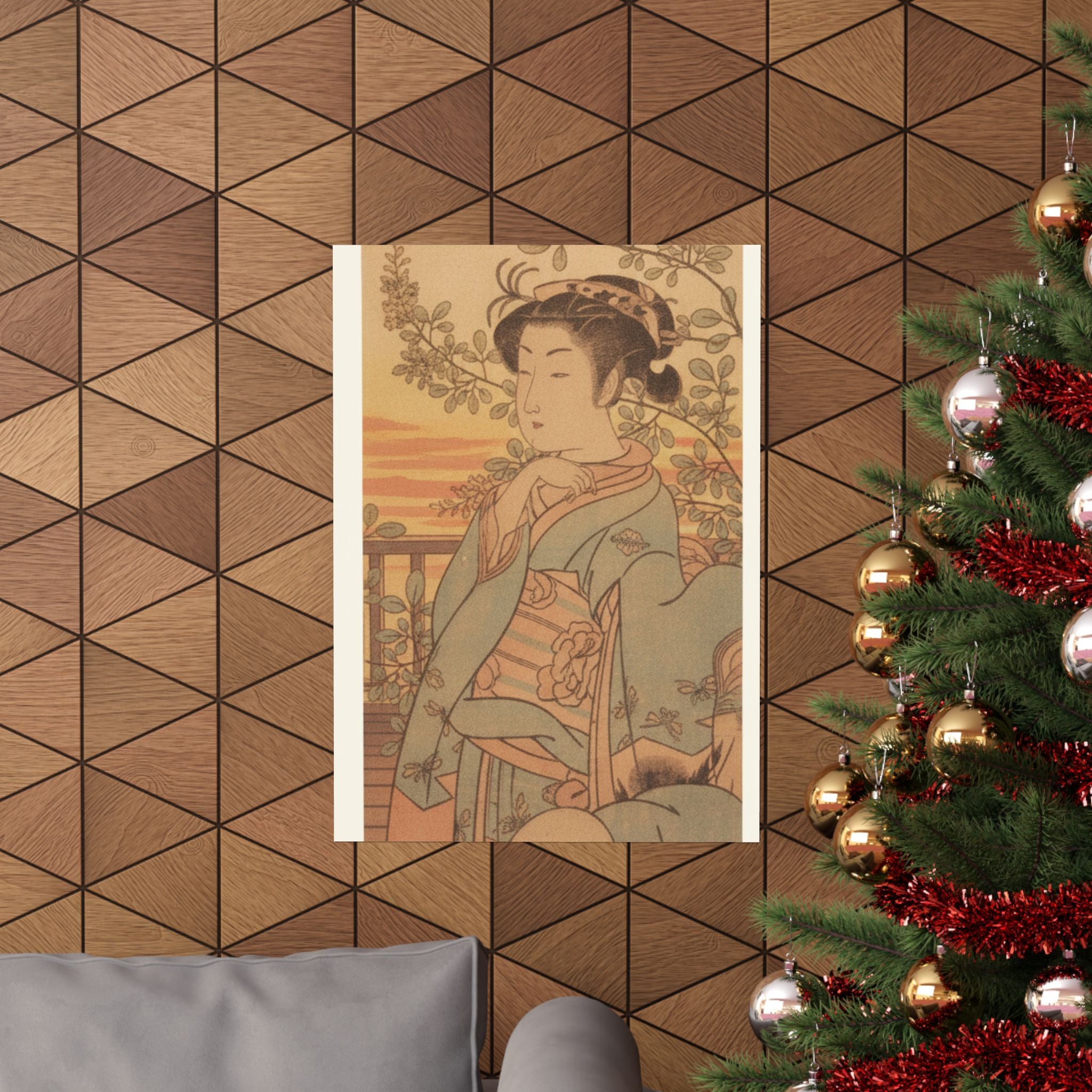 Southern Sunset — A Young Lady And Her Boy Servant — Matte Poster