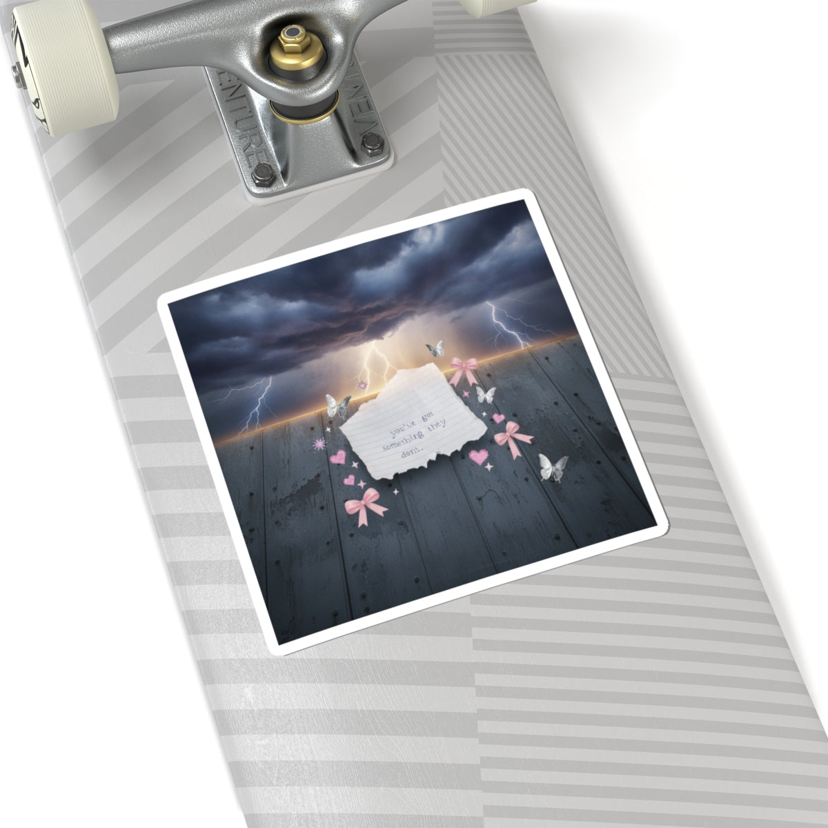 Dramatic Storm — Note — Kiss-Cut Sticker
